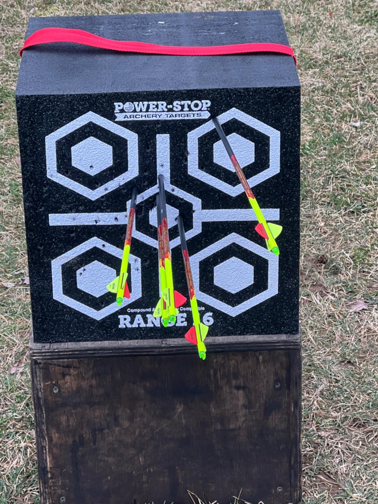 Power-Stop Archery Targets - High-Density Block Target - 350fps Foam Target Block for Broadheads and Field Tips customer photo 1