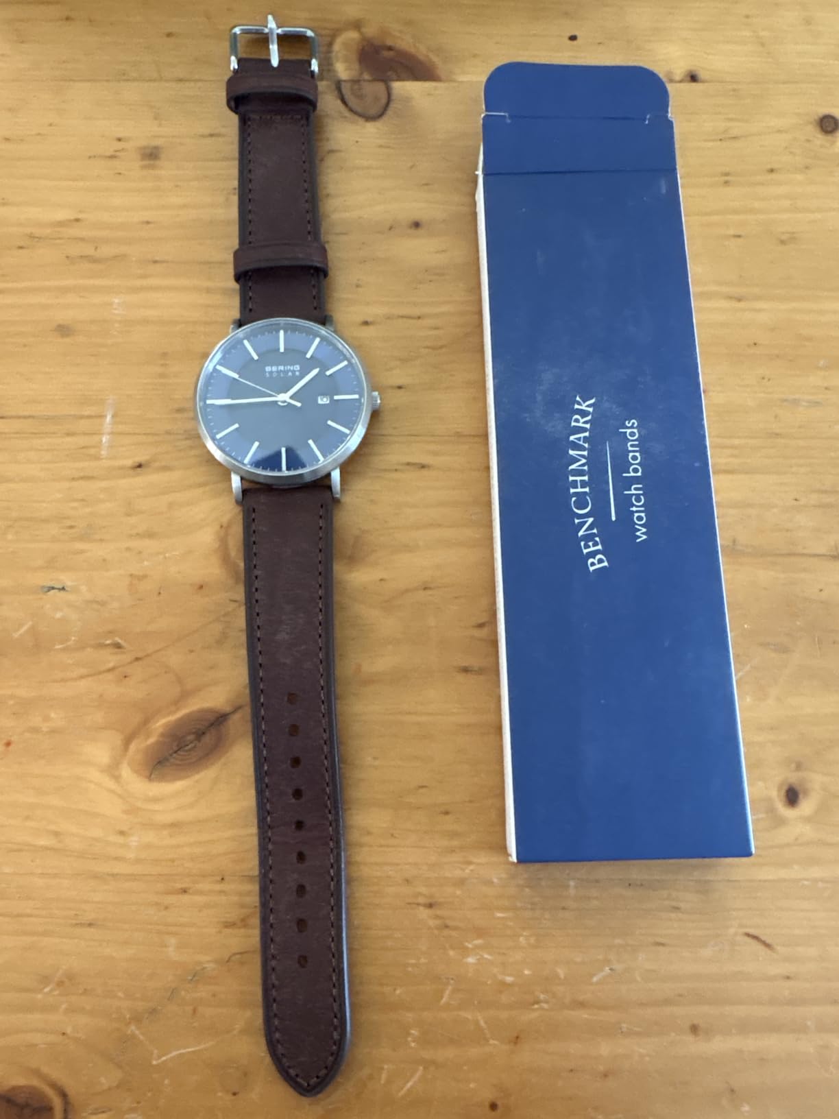 Benchmark Leather Watch Band - Premium Italian Full Grain Leather Watch Straps for Men and Women with Quick Release Spring Bars - Choice of Color and Width - 18mm, 20mm, 22mm customer photo 2