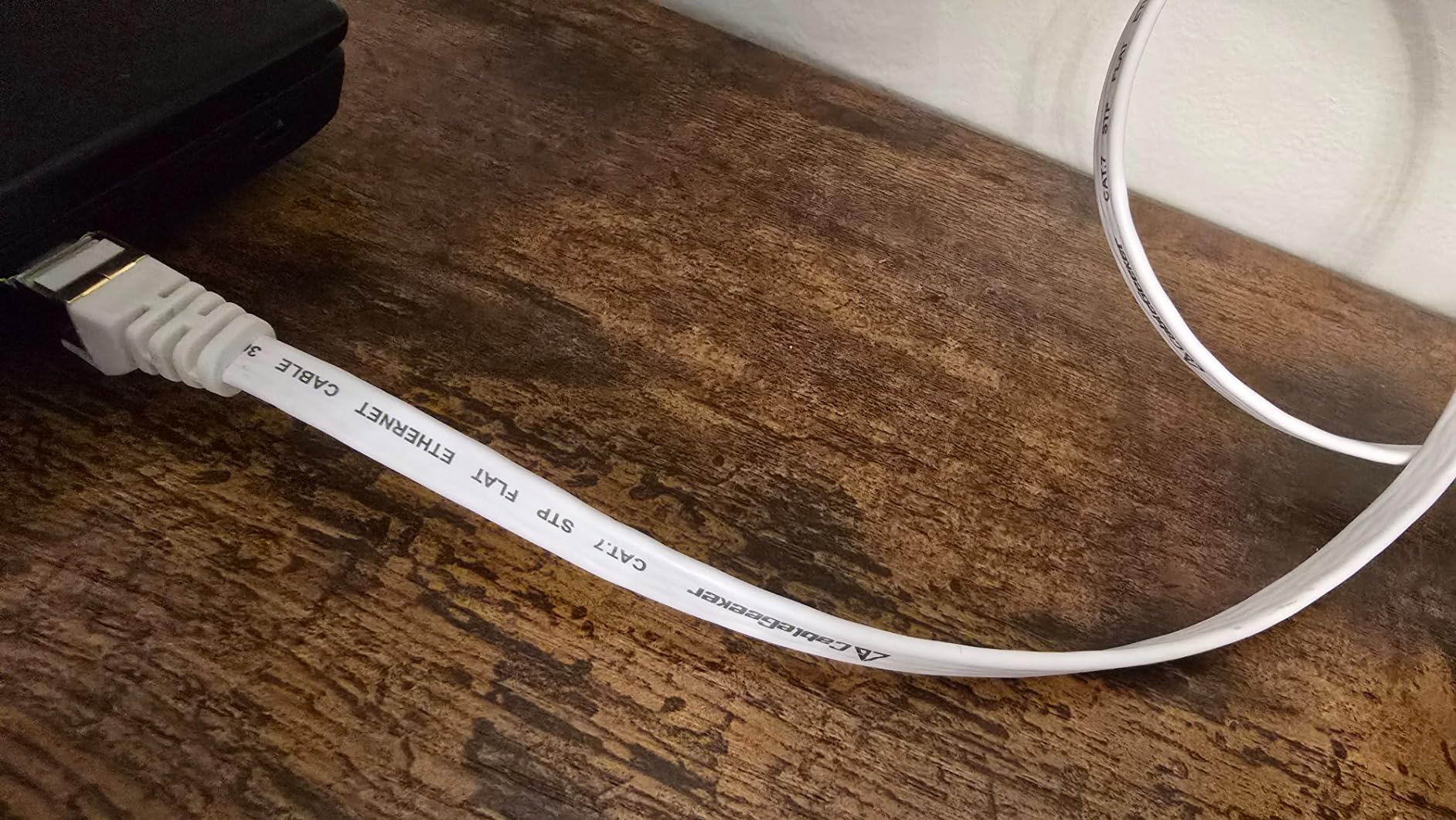 Cat 7 Ethernet Cable 100 ft High Speed, Flat Internet Network LAN Wire, Long Shielded Patch Cord for Modem, Switch, Router, Xbox, Faster Than Cat5e/Cat5/Cat6/Cat6e - 100 feet, Free Cable Clips customer photo 1