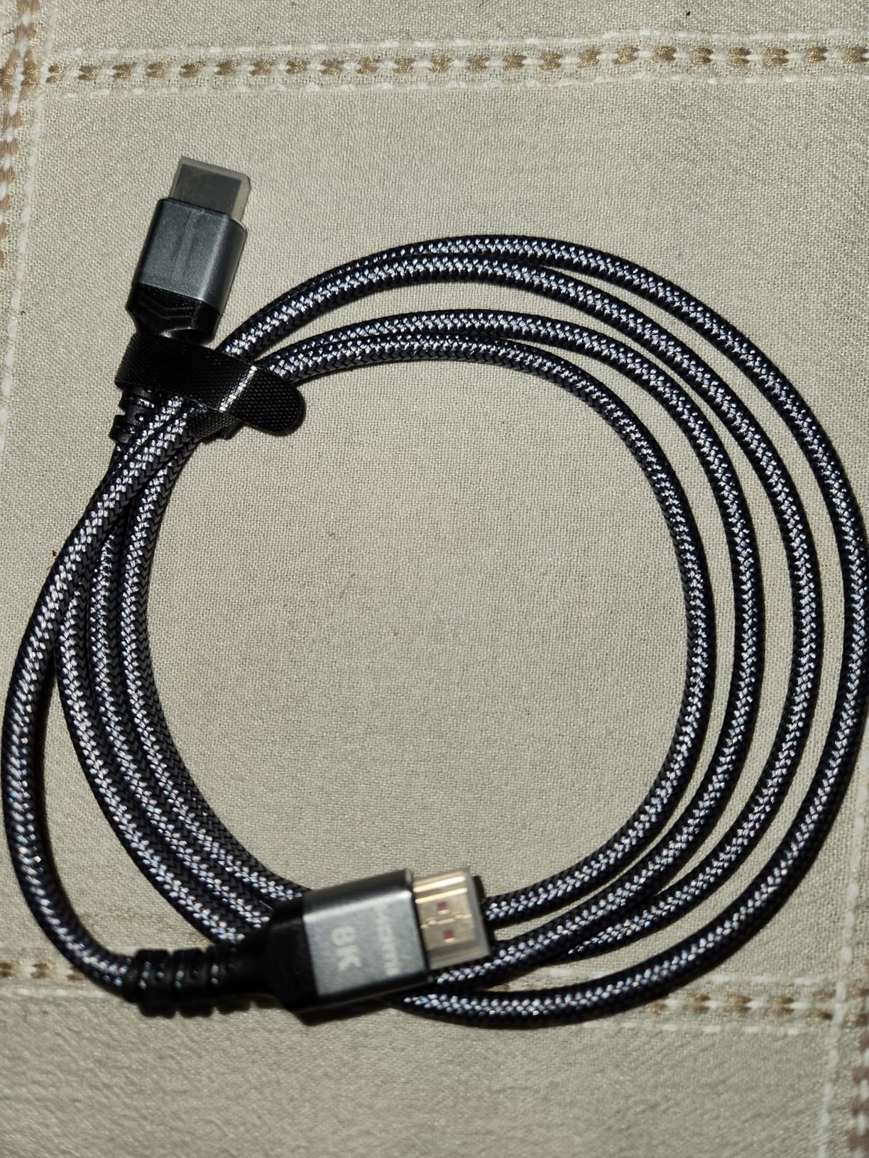 Highwings 8K 10K 4K HDMI Cable 48Gbps 6.6FT/2M, Certified Ultra High Speed HDMI Cable Braided Cord-4K@120Hz 8K@60Hz, DTS:X, HDCP 2.2 & 2.3, HDR 10 Compatible with Roku TV/PS5/HDTV/Blu-ray customer photo 2