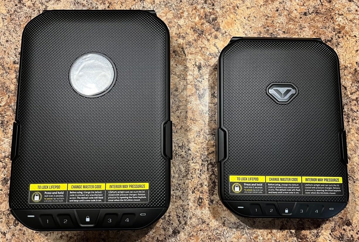 VAULTEK LifePod 20 Full-Size Lockable Weatherproof Case with Built-in Lock, Steel Security Cable, & TSA Handgun Case or Car Safe, Portable Travel Pistol Safe customer photo 1