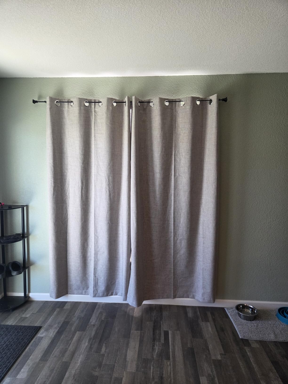 MIULEE 100% Blackout Linen Textured Curtains for Bedroom Solid Thermal Insulated Natural Beige Grommet Room Darkening Curtains & Drapes Luxury Decor for Living Room Nursery 52 x 84 Inch (2 Panels) customer photo 2