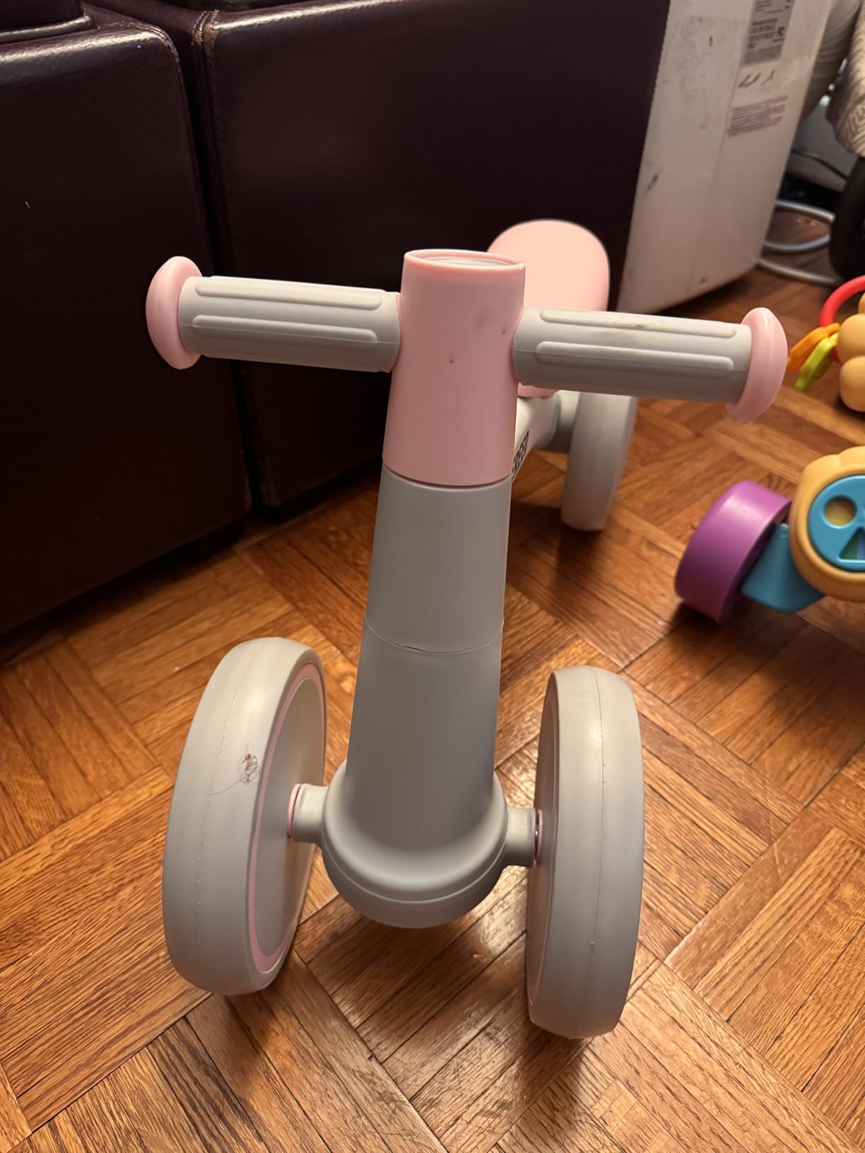 SEREED Baby Balance Bike for 1 Year Old Boys Girls 12-24 Month Toddler Balance Bike, 4 Wheels Toddler First Bike, First Birthday Gifts customer photo 2