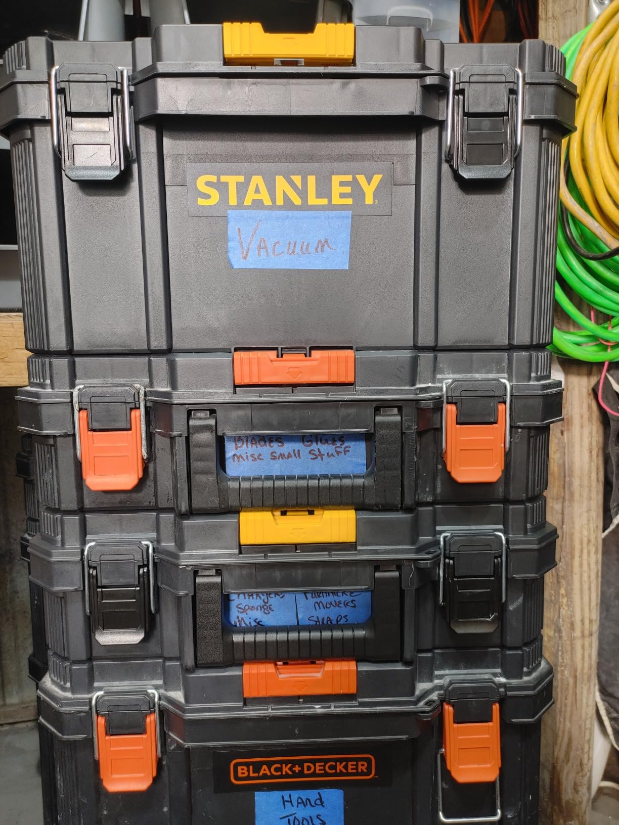 beyond by BLACK+DECKER BLACK+DECKER BDST60500APB Stackable Storage System - 3 Piece Set (Small, Deep Toolbox, and Rolling Tote) customer photo 2