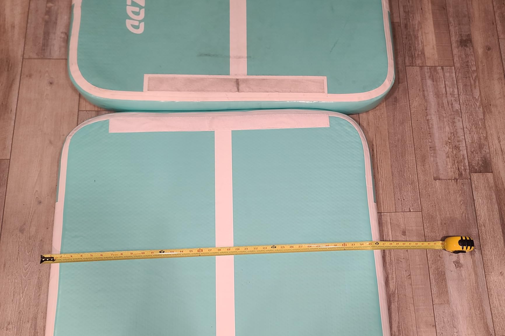 Dwzdd Gymnastics Air Mat 10ft/13ft/16ft/20ft Tumbling Mat Inflatable Gymnastics Tumble Track for Home/Gym/Training/Cheerleading/Water with Electric Pump customer photo 1