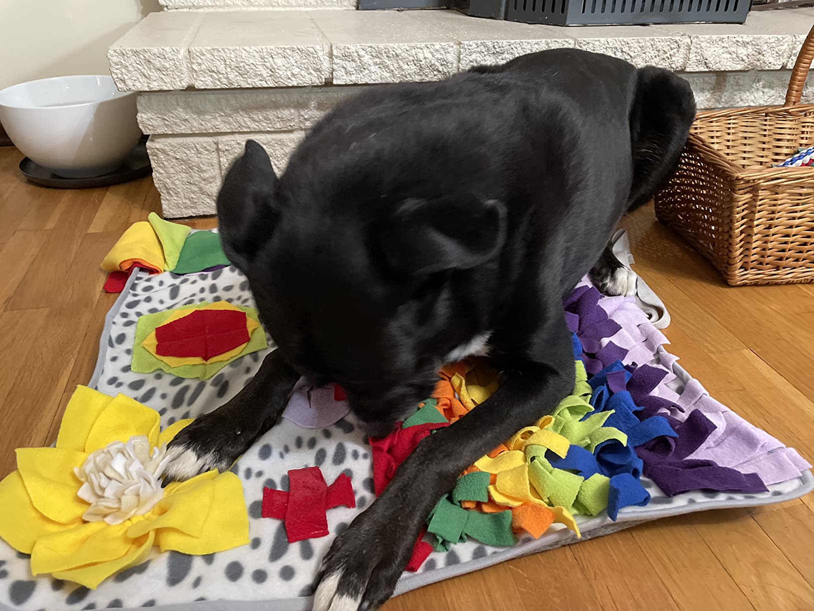 Snuffle Mat for Dogs, Interactive Foraging Puzzle Blanket, Nosework Feeding Bowl Sniffing Pad for Cats Puppies Small Medium Pets customer photo 2
