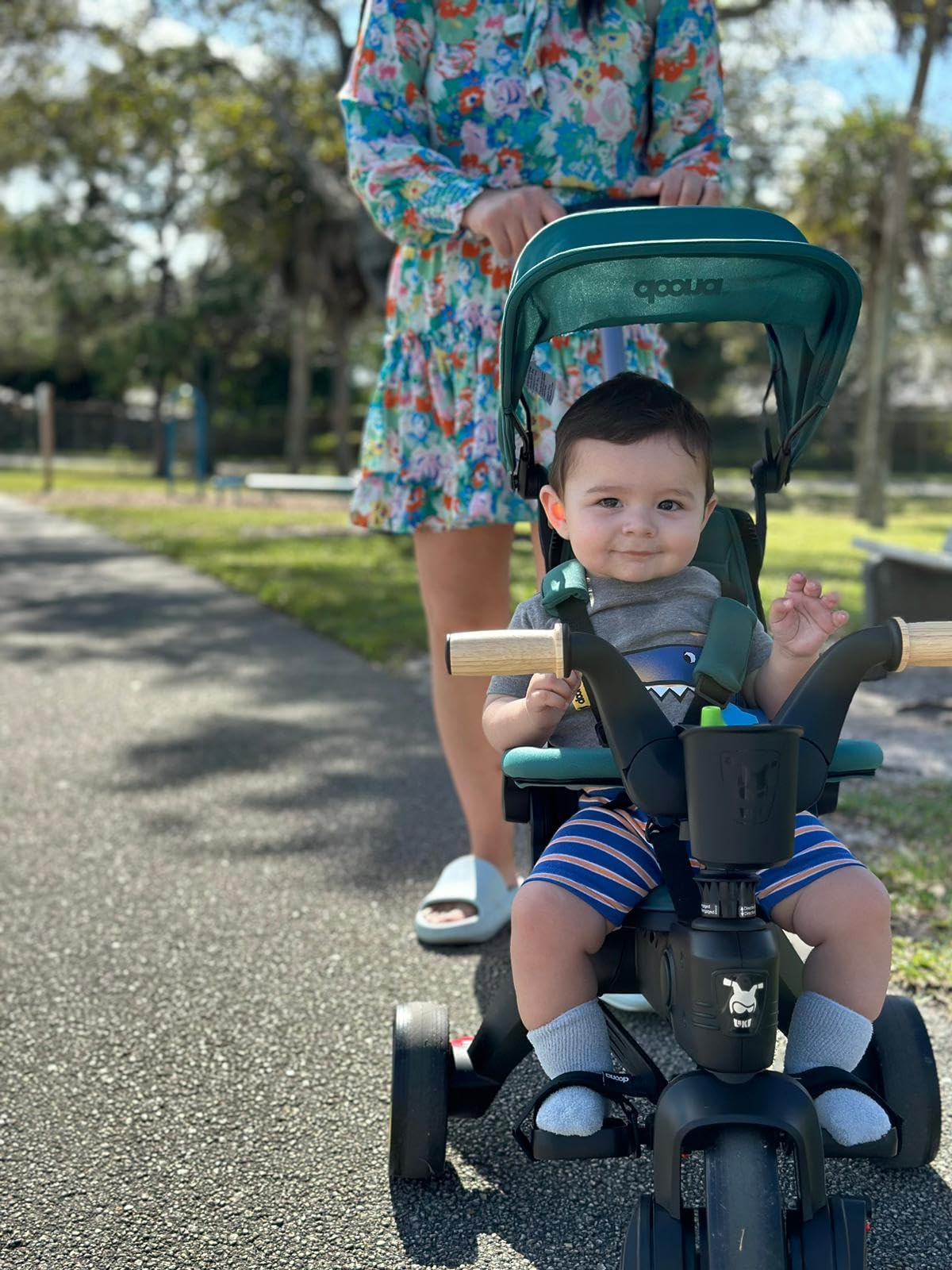 Doona Liki Trike S3, Desert Green - 5-in-1 Compact, Foldable Tricycle - Suitable for Toddlers 10 to 36 Months customer photo 2