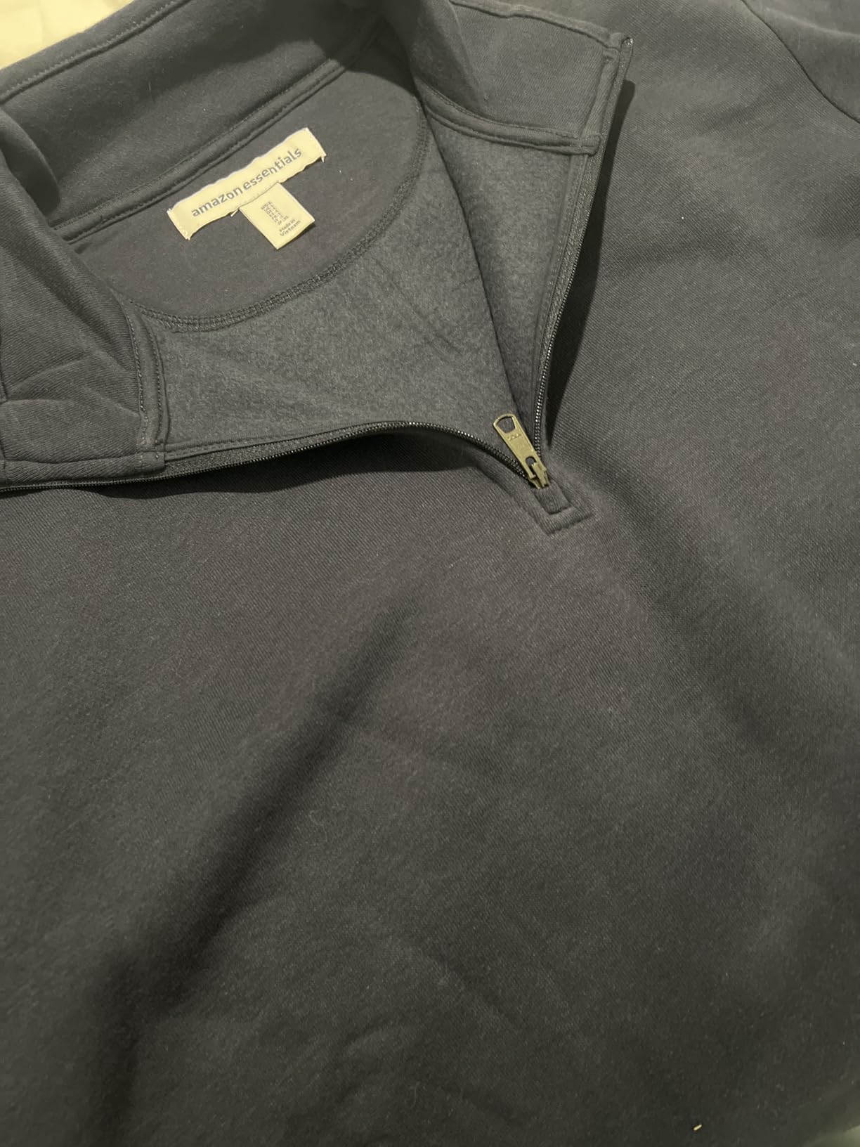 Amazon Essentials Men's Long-Sleeve Quarter-Zip Pullover Fleece Sweatshirt customer photo 2