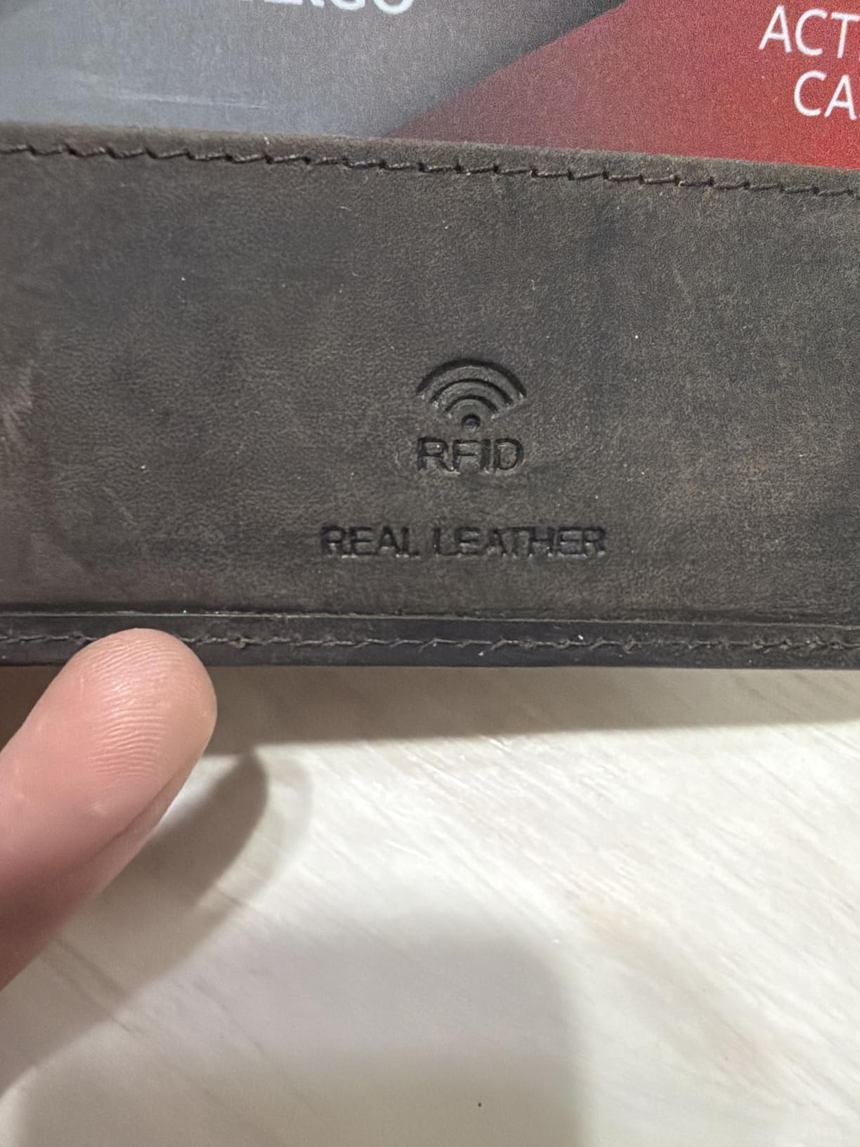 Real Leather Mens Bifold Wallet RFID Blocking Slim Minimalist Front Pocket - Thin & Stylish with ID Window in Gift Box (Crazy Horse, Coffee) customer photo 1