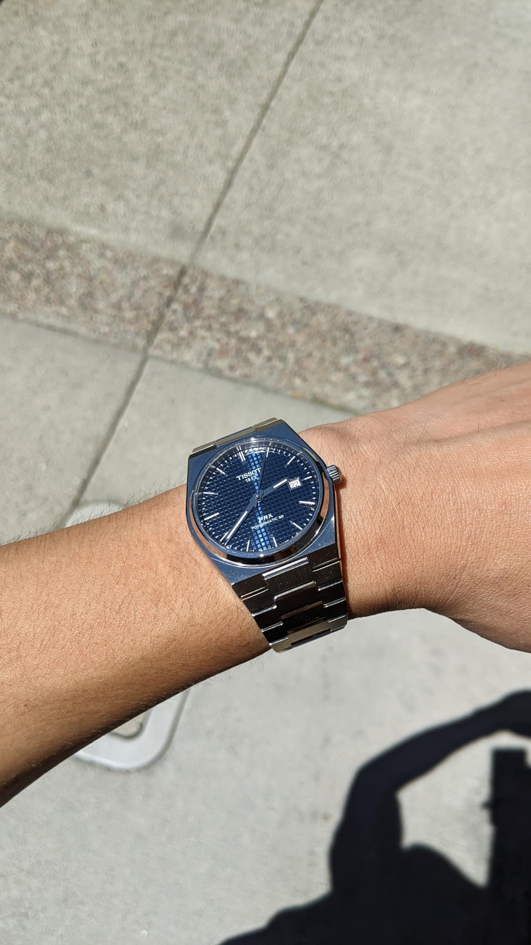 Tissot PRX Powermatic 80 Swiss Automatic Watch for Men, Blue Dial, Stainless Steel, 40mm Case customer photo 2