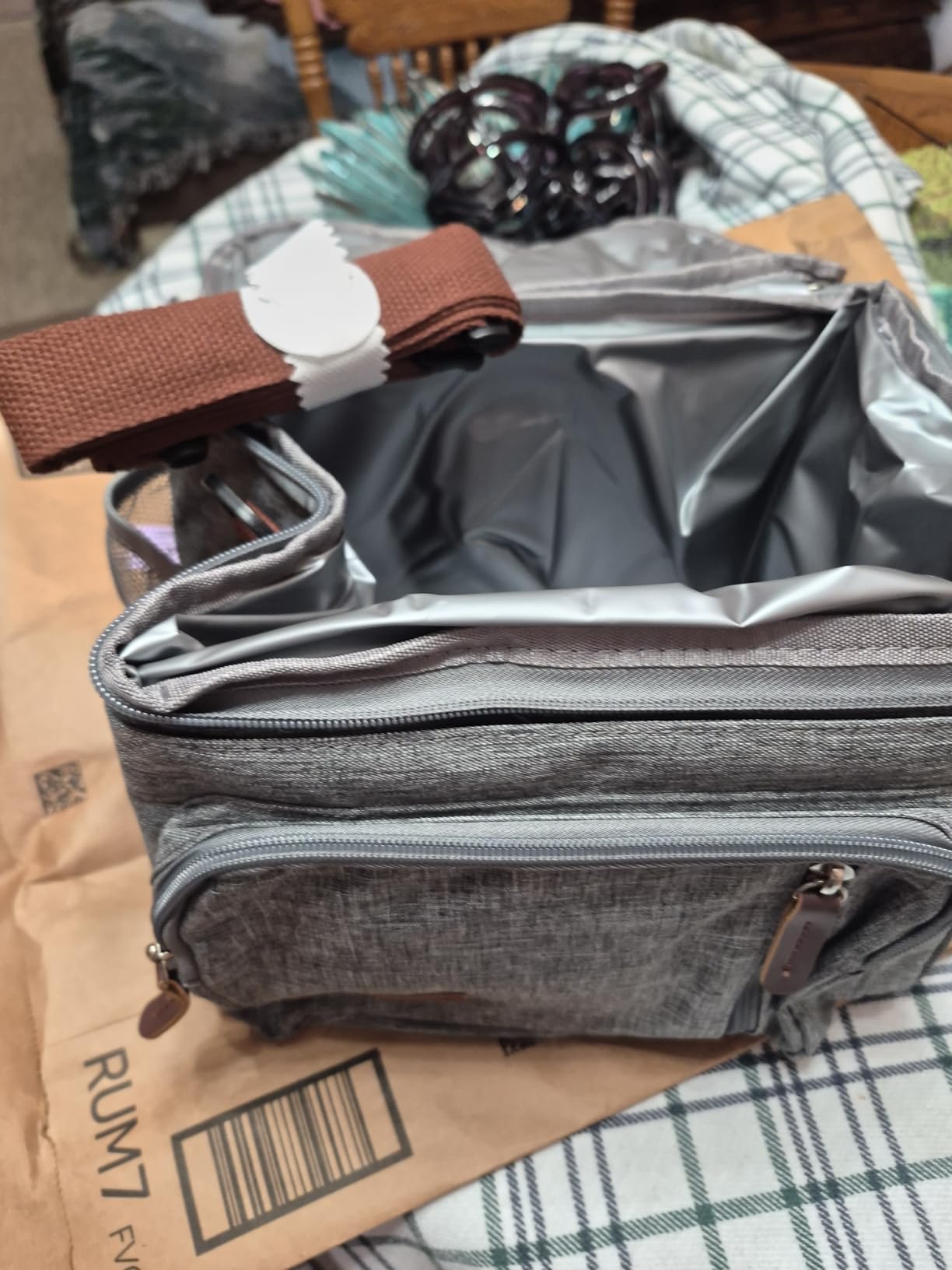 MIYCOO Lunch Bag & Lunch Box for Men Women, Double Deck Leakproof Insulated Soft Large Adult Camping Cooler bag for Work, Beach, Picnic, Travel (Black, 15L) customer photo 2