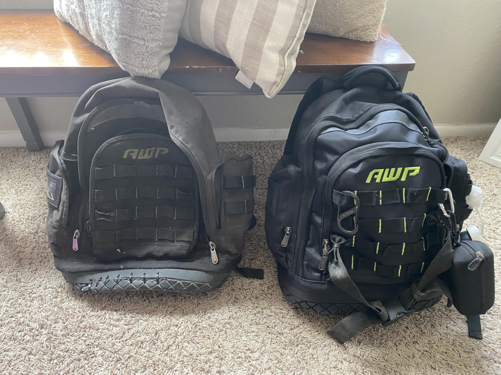 AWP Extreme Tool Backpack, Rugged Polyester Jobsite Backpack with Waterproof Molded Base, Padded Shoulders and Waist Straps, 23 Tool Storage Pouch Pockets, 1L-22419-2 customer photo 2