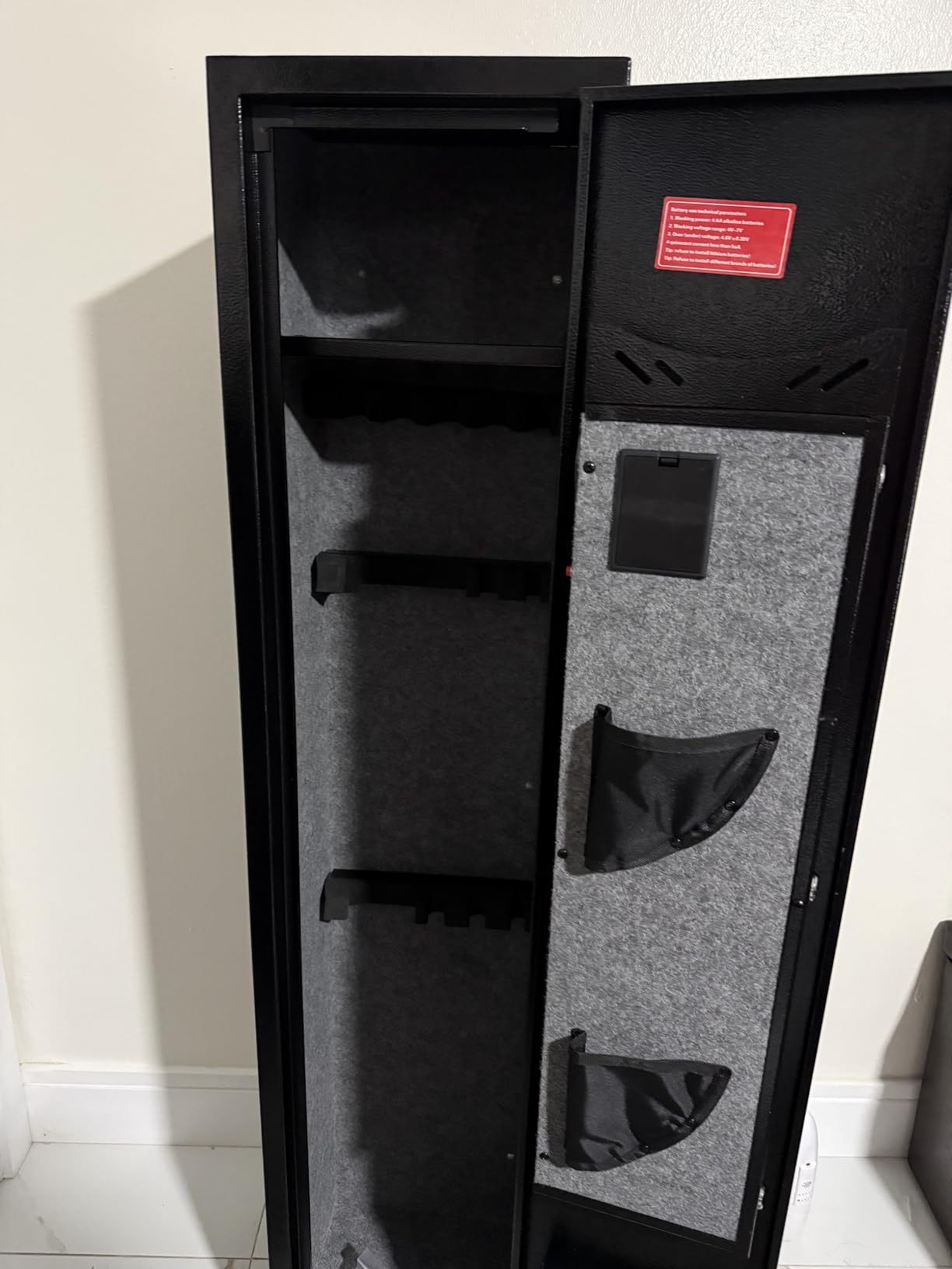 KAER Assembled Gun Safe for Rifles and Pistols with Electronic Lock Steel Gun Cabinet for 3-5 Shotguns 5 Handguns and Ammo Large Rifle Safe for Home Gun Owner with Removable Shelf Gun Rack LED Light customer photo 2