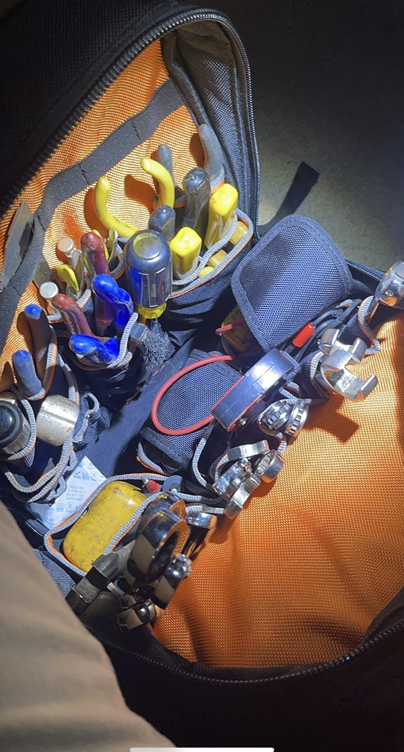 Klein Tools 80038 Backpack Tool Kit, Tradesman Pro Backpack, Zipper Tool Bags, and Magnetizer, 4-Piece customer photo 2