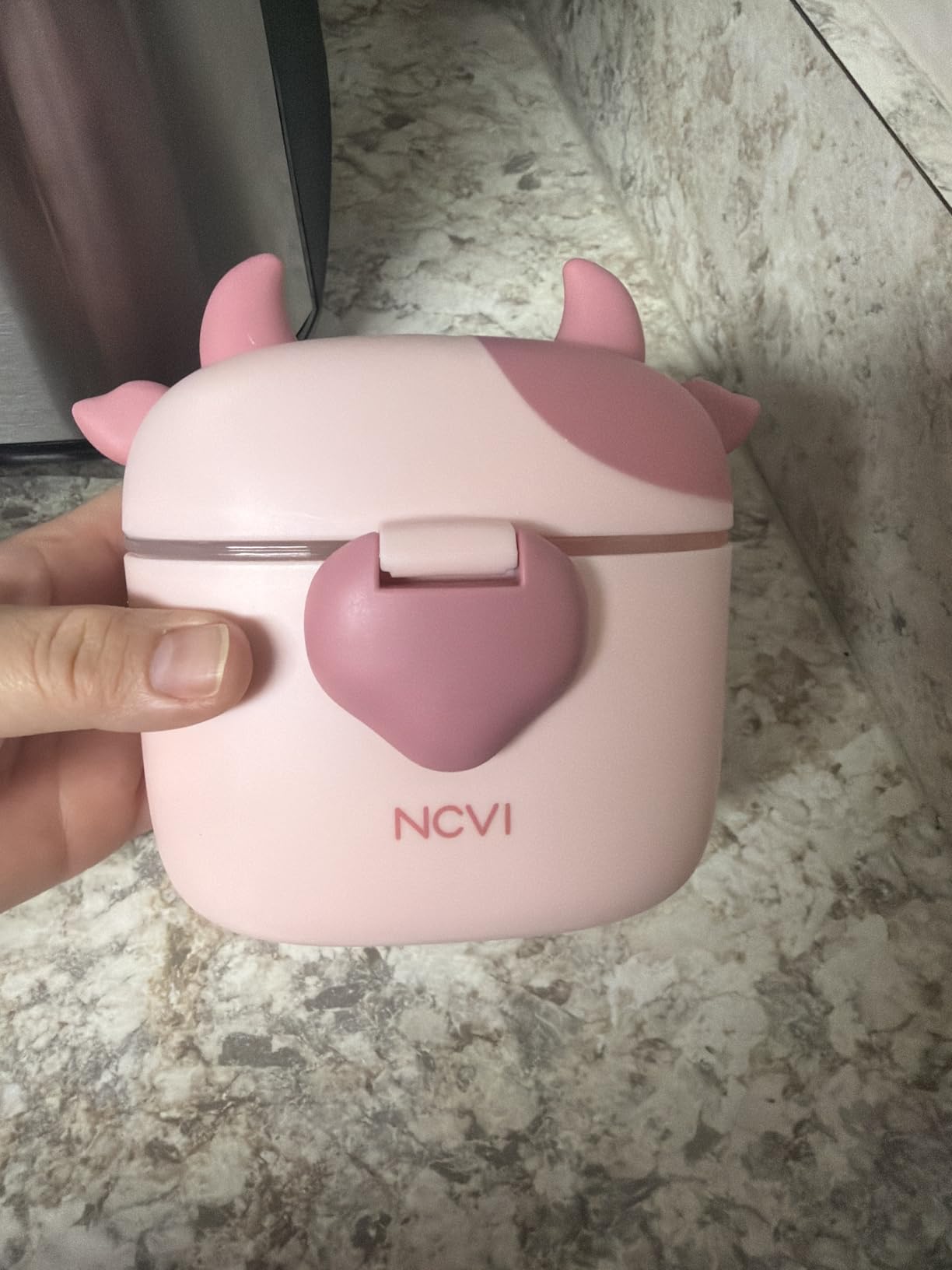 NCVI Baby Formula Dispenser On The Go, Formula Container To Go, Formula Holder for Travel, Outdoor Picnic with Baby Infant, Portable Container for Milk Powder, Snacks, Candy, Fruits (Green) customer photo 1