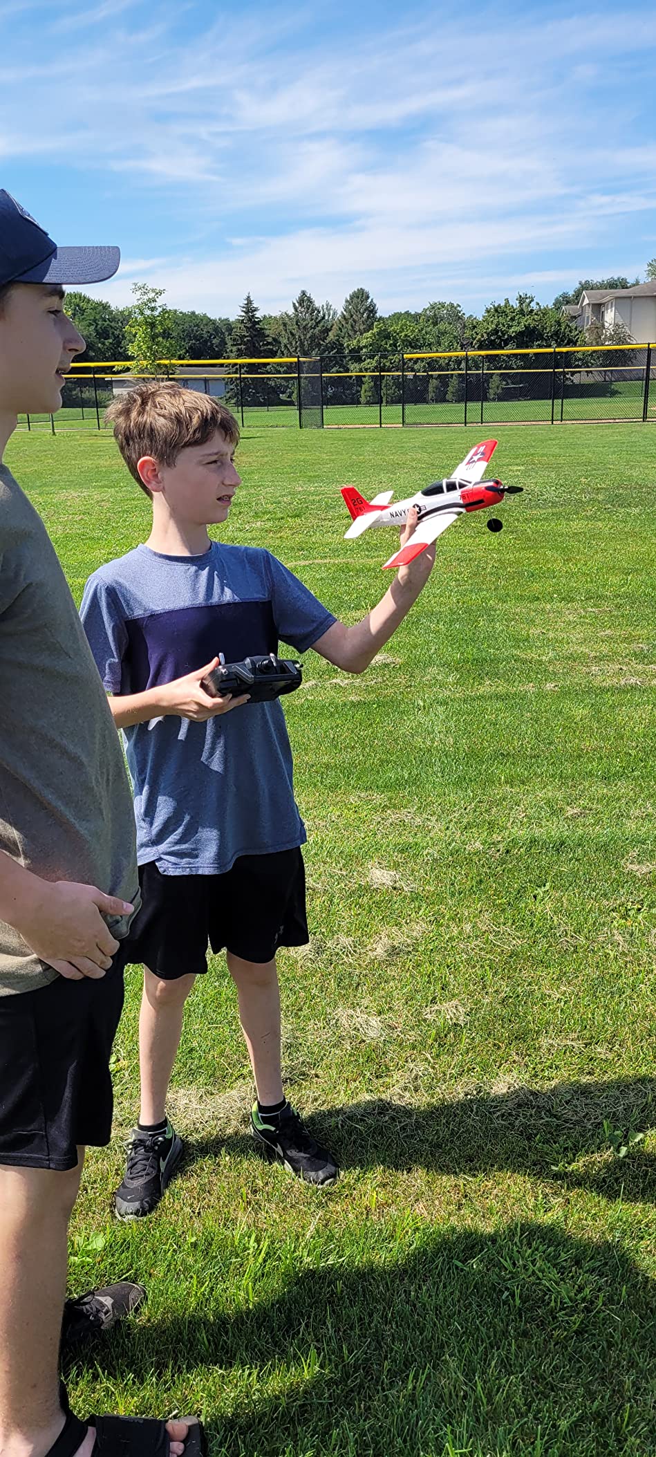 Volantexrc RC Airplane 2.4Ghz 4 Channel Remote Control,with Aileron T28 Trojan Parkflyer RC Aircraft Plane,Ready to Fly with Xpilot Stabilization System,Perfect for Beginners customer photo 2