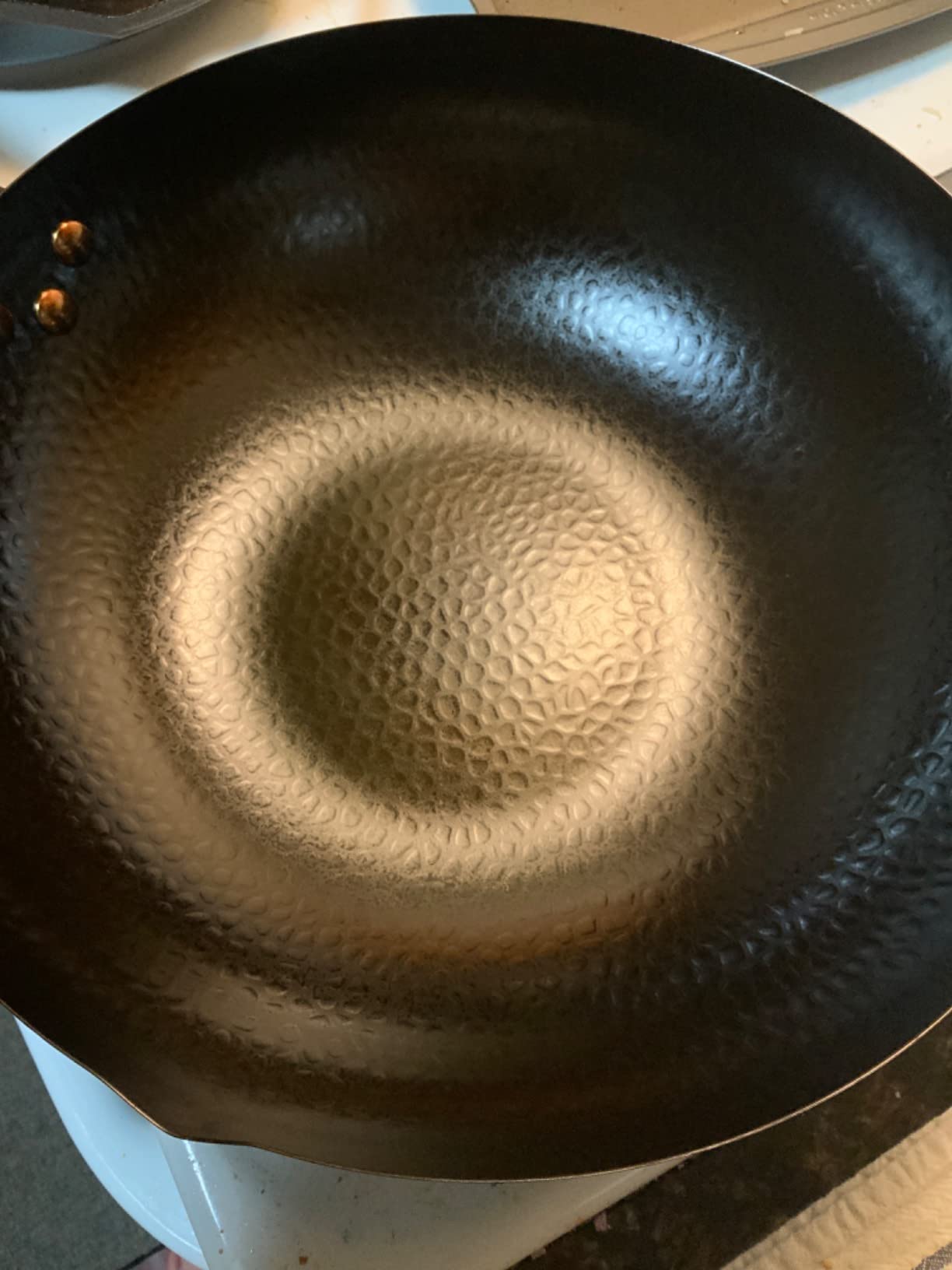 14 Piece Carbon Steel Wok Pan, Woks & Stir-Fry Pans Set with Wooden Lid Cookwares, No Chemical Coated Flat Bottom Chinese Pan for Induction, Electric, Gas, Halogen All Stoves - 12.6 Inch customer photo 1