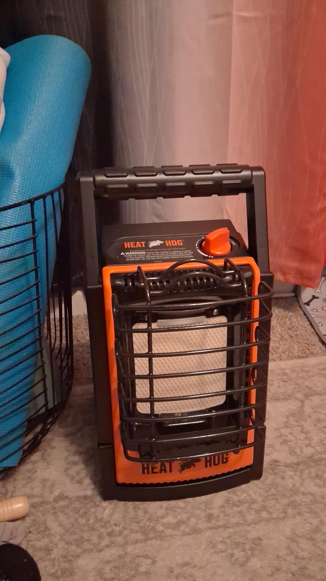 Heat Hog 9,000 BTU Portable Propane Radiant Space Heater, Indoor, Outdoor, Garage, Camping, Tiltable Design customer photo 2