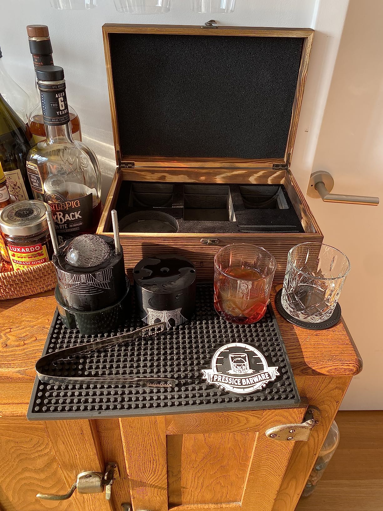 Ice Press Kit - 2.3 Inch Fast Sphere Maker - American Owned & Operated - Includes Ice Mold - Aircraft-Grade Aluminum (Paloma Kit) customer photo 2