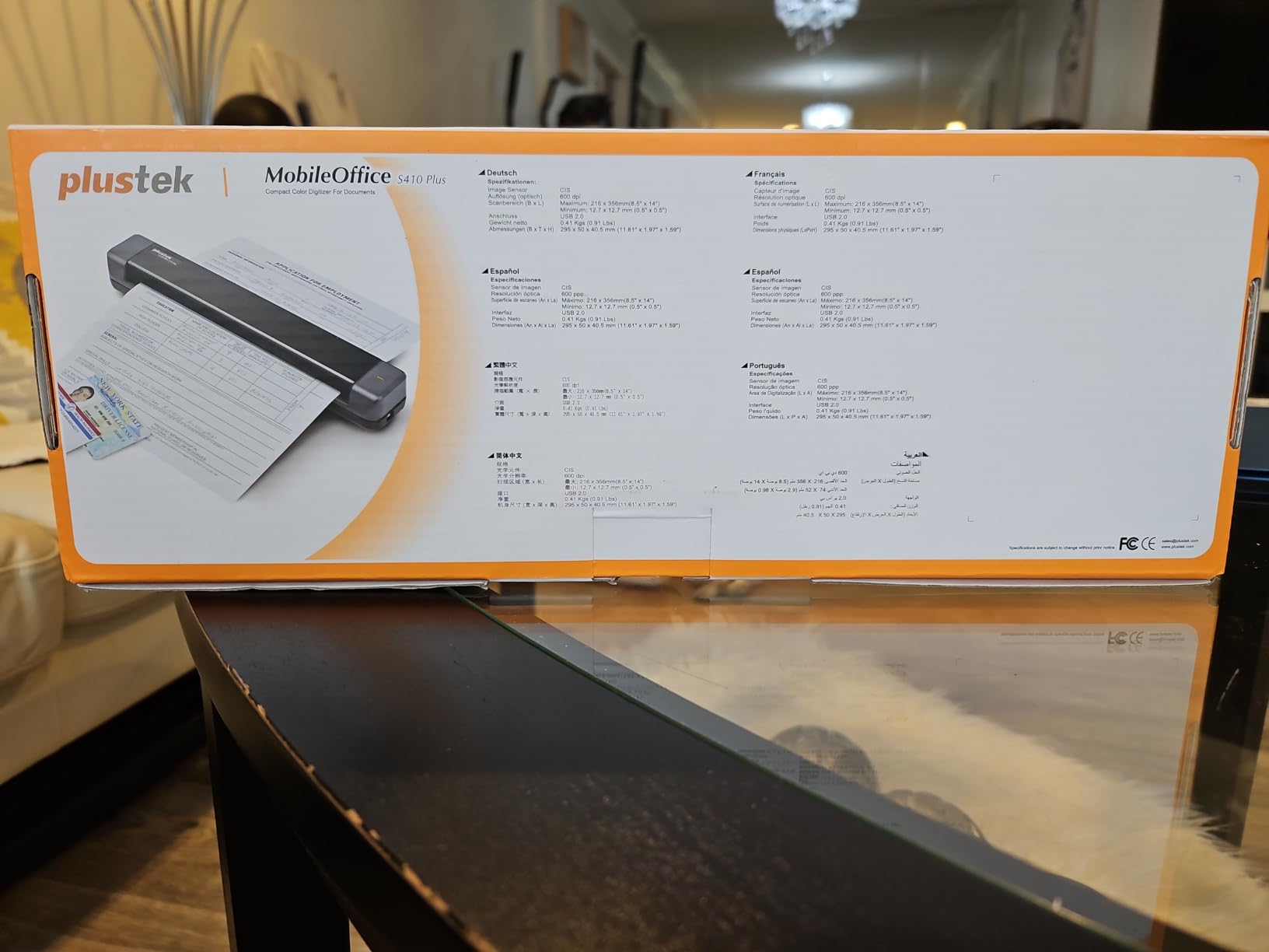Plustek Mobile Scanner S410 Plus - Portable Sheet-Fed Document Scanner customer photo 1