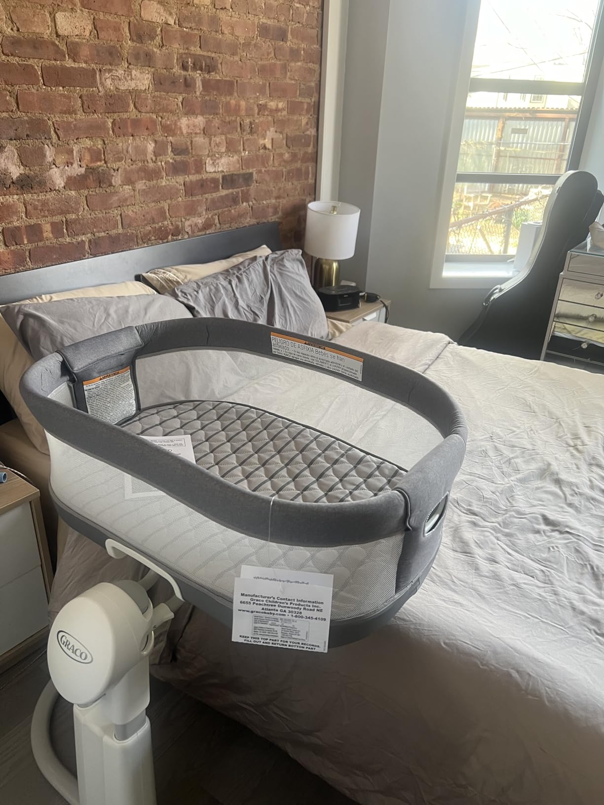 Graco DreamMore Bedside Bassinet Deluxe with Calming Motion Skyler customer photo 1