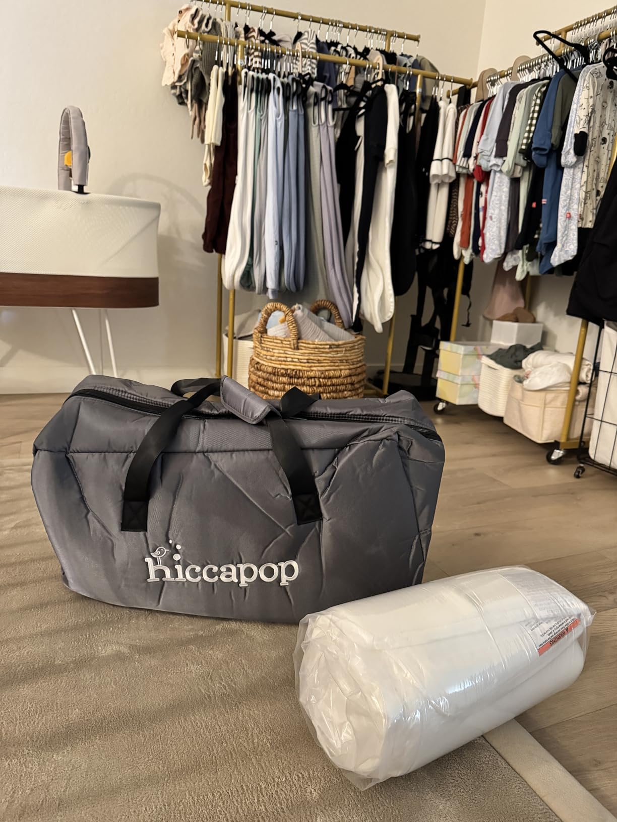 Hiccapop TravelPod Portable Crib for Baby - Lightweight Foldable Travel Crib with Zippered Door, Waterproof Base & Carry Bag customer photo 2