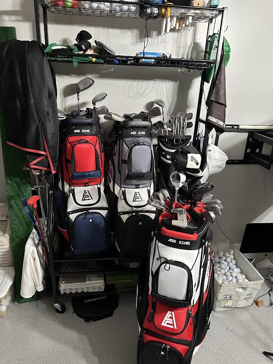ASK ECHO T-Lock Golf Cart Bag with 14 Way Organizer Divider Top, Premium Cart Bag with Handles and Rain Cover for Men customer photo 1