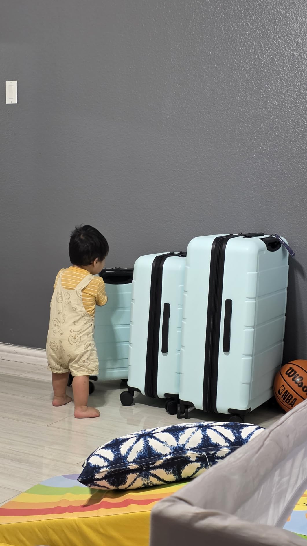 SHOWKOO Full PC Hardshell Luggage Sets, 20/24/28 In Suitcase with TSA Lock & Spinner Wheels, Lightweight Durable Travel Luggage customer photo 1