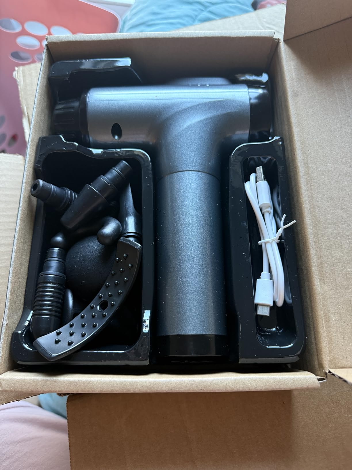 APHERMA Massage Gun, Muscle Massage Gun for Athletes Handheld Electric Deep Tissue Back Massager with 30 Speed Levels 9 Heads customer photo 2
