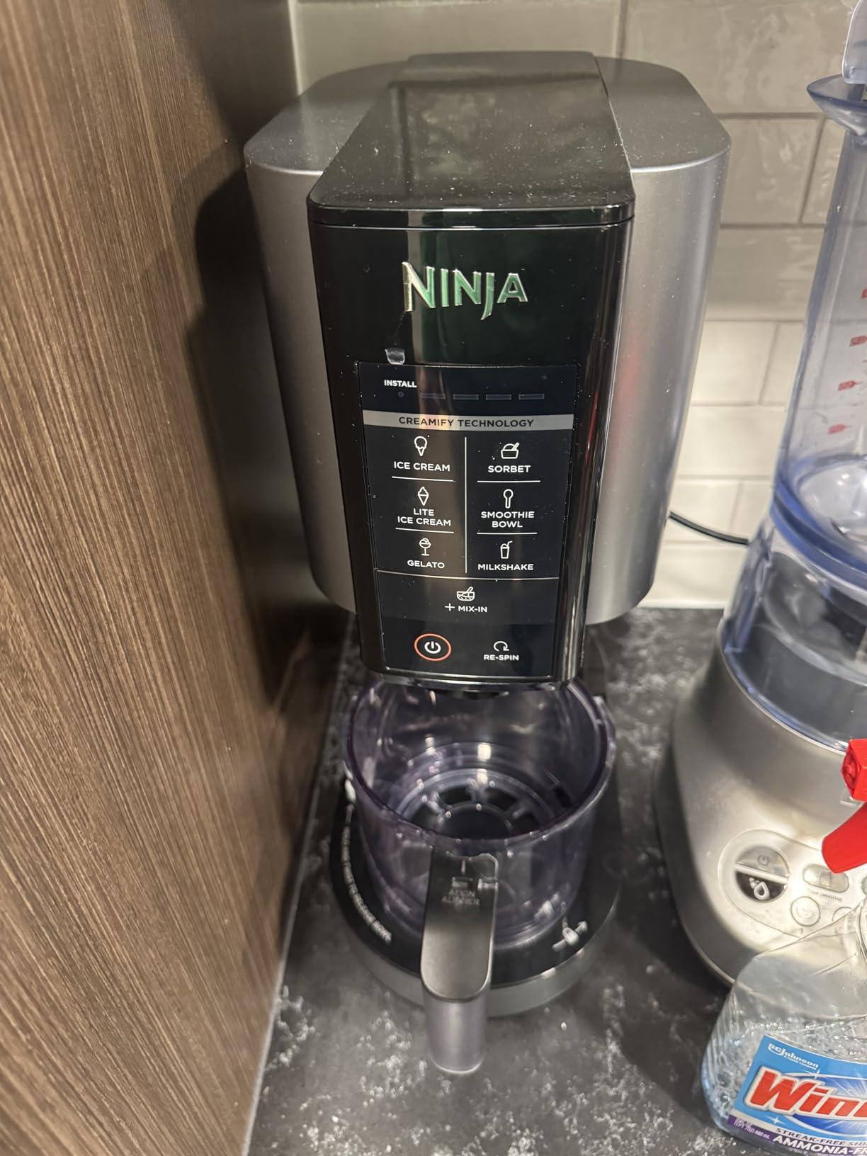 Ninja CREAMi Ice Cream Maker | 7-in-1 - IceCream, Gelato, Sorbet, Milkshakes, Mix-ins, Smoothie Bowls & More | Includes (1) Dishwasher Safe 16 oz. Pint with storage lid | Black | NC299AMZ customer photo 1