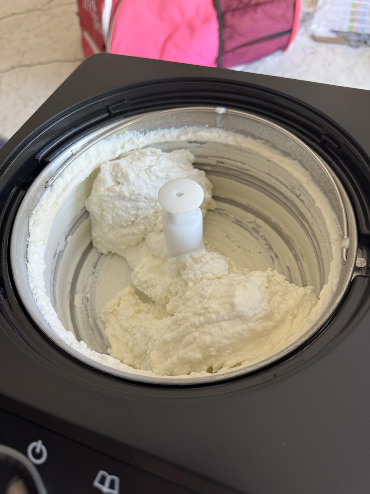 Whynter Ice Cream Maker Machine Automatic 1.28 Qt Upright with Built-in Compressor, LCD Digital Display & Timer, No Pre-Freezing, ICM-128WS, White customer photo 1
