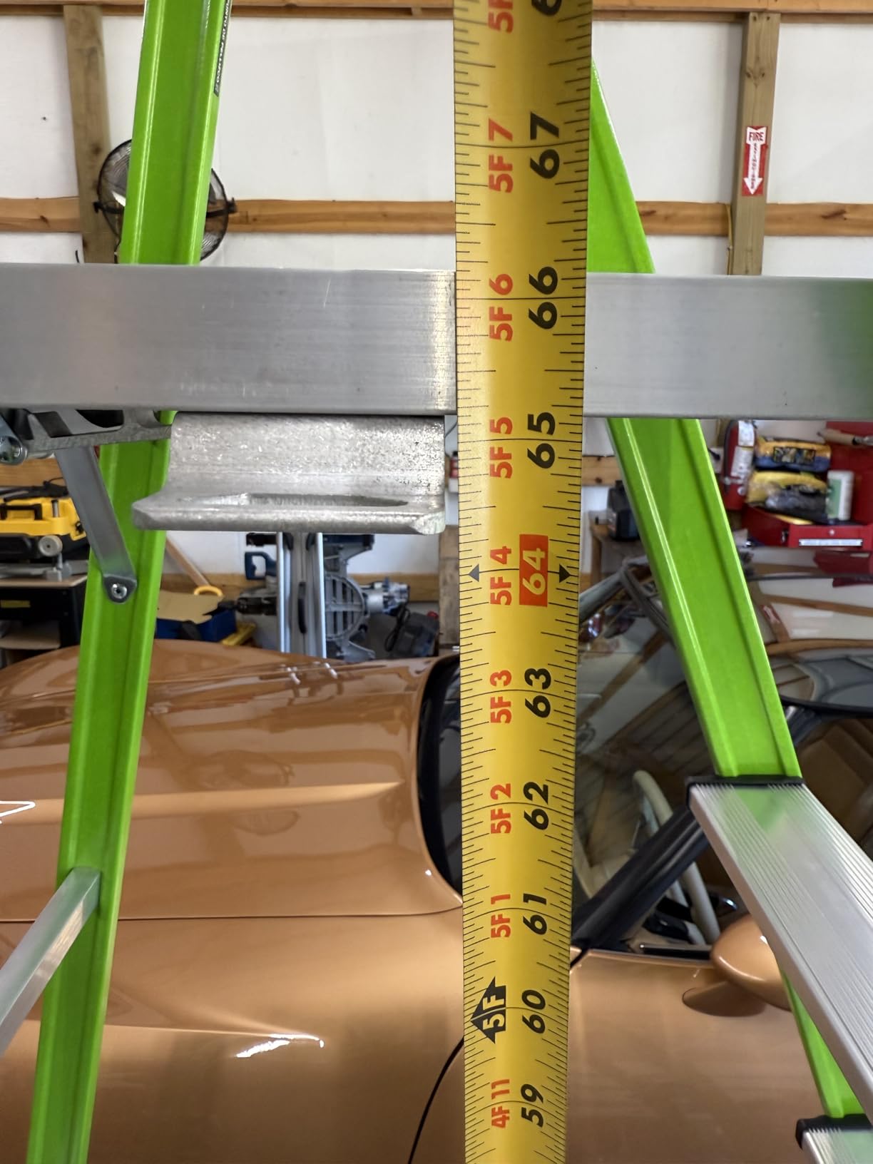 Little Giant Ladders, MightyLite 2.0, 8' Stepladder with Ground Cue, Fiberglass, Type IAA, 375 lbs Weight Rating customer photo 1