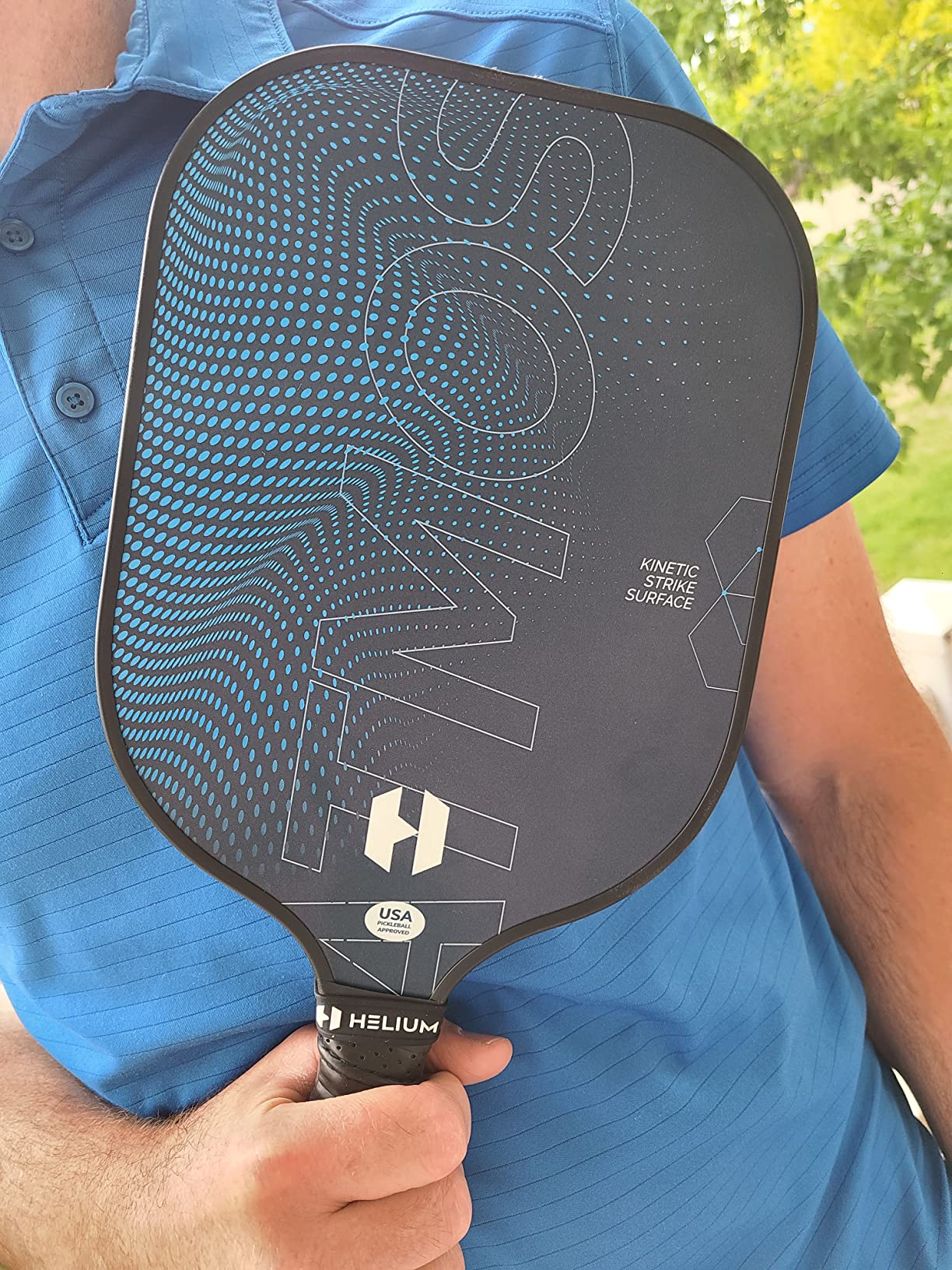 Helium Pro Carbon Fiber Pickleball Paddles - USAPA Certified - High-Spin Texture, Lightweight Honeycomb Core customer photo 2