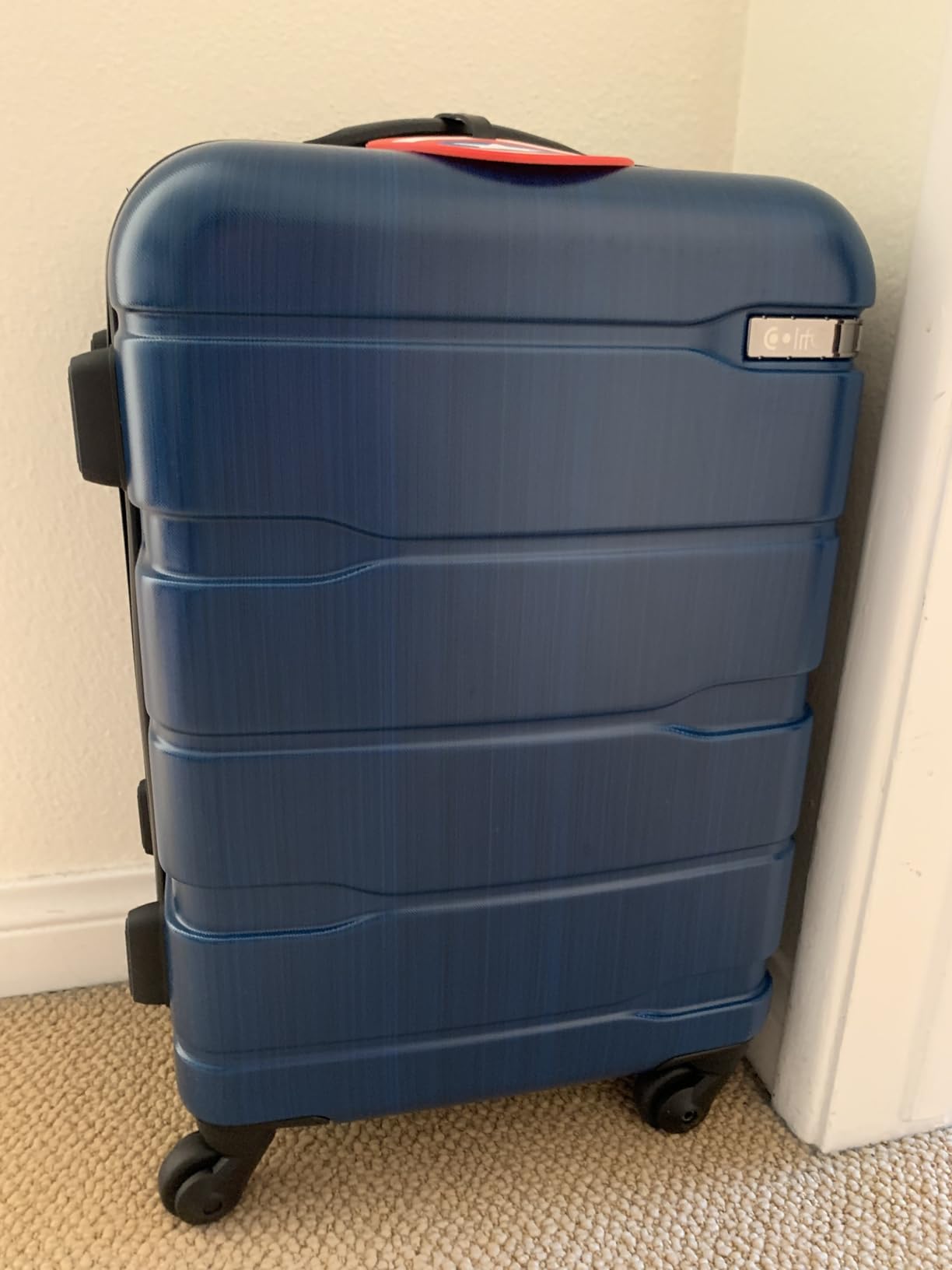 Coolife Expandable Large Checked Luggage Hardside PC+ABS Suitcase with TSA Lock, Lightweight Rolling Carry On with Spinner Wheels(White, 28in) customer photo 1
