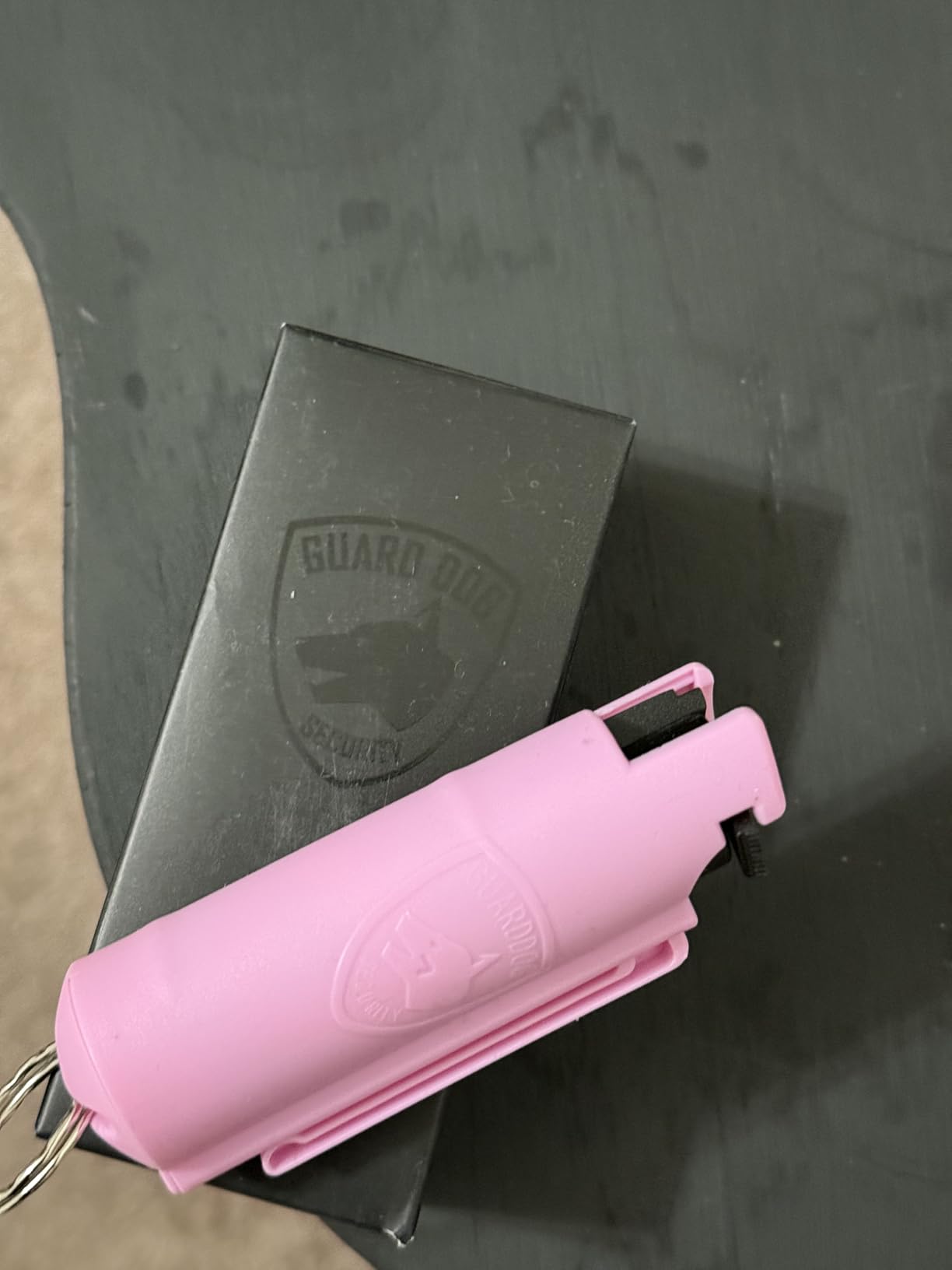 Guard Dog Security Quick Action Pepper Spray Self Defense Keychain, Maximum Strength 1.44 MC, OC Spray, 16-Foot Range, Twist-Lock Safety, Belt Clip for Easy Carry for Women and Men, Made in USA customer photo 1
