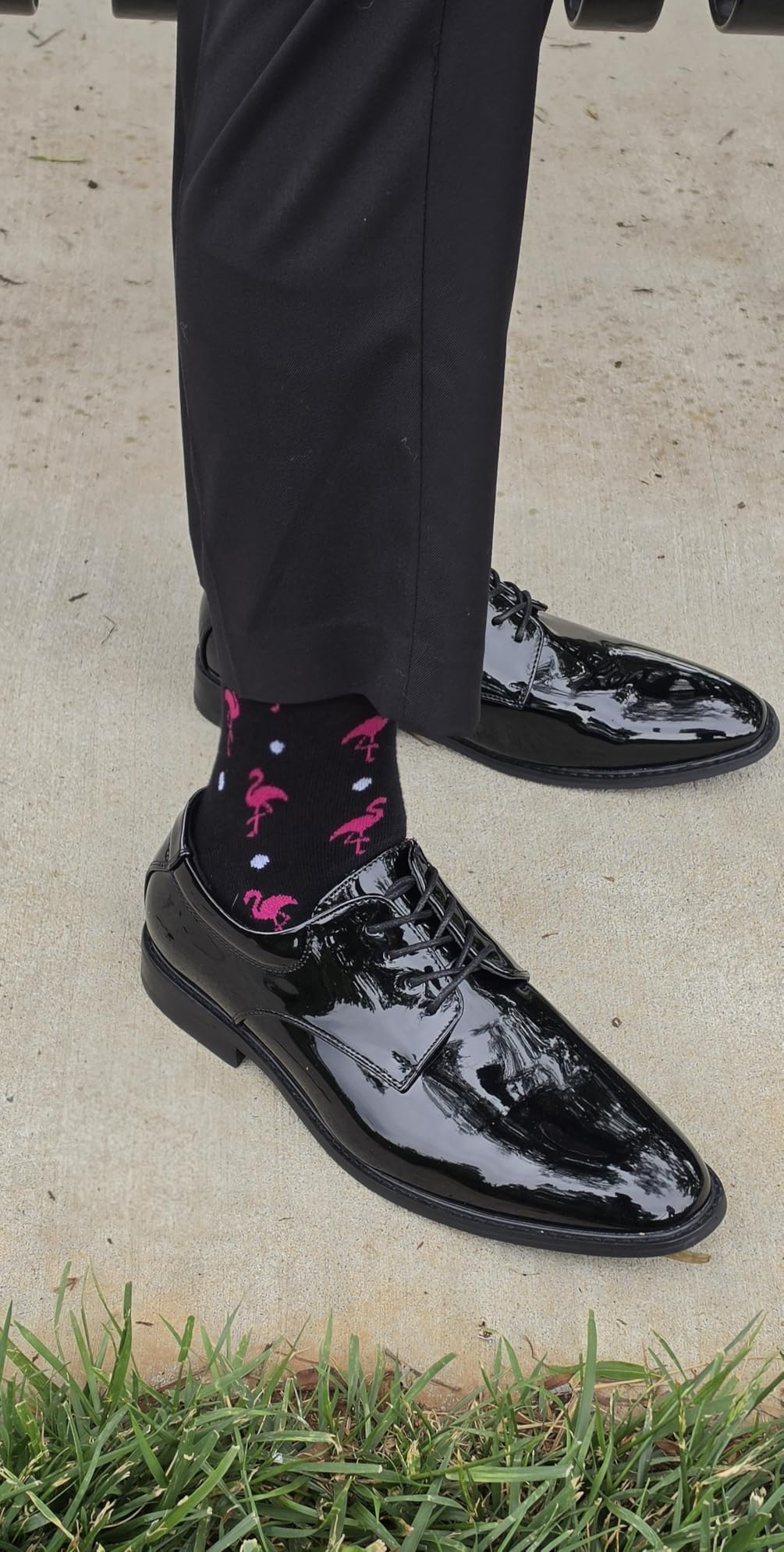 Men's Dress Shoes Formal Business Classic Lace Up Wingtip Oxford Shoes customer photo 2