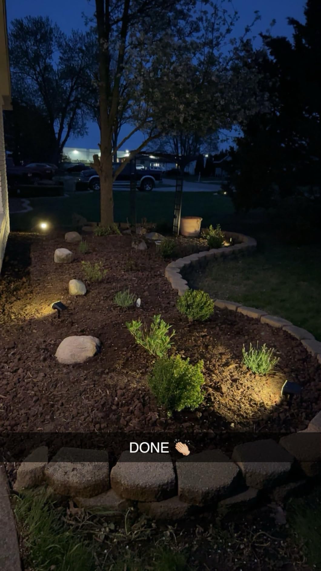 NYMPHY Solar Lights Outdoor Waterproof IP68, 56 LED 3 Lighting Modes Solar Powered Garden Yard Spot Solar Lights for Outside Landscape - 4 Pack (Cool White) customer photo 2