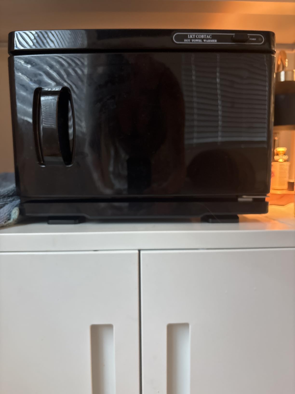 Hot Towel Warmer, Medium Towel Warmer Cabinet, Spa Hot Towel Caddy for Facial (8L Capacity) customer photo 2