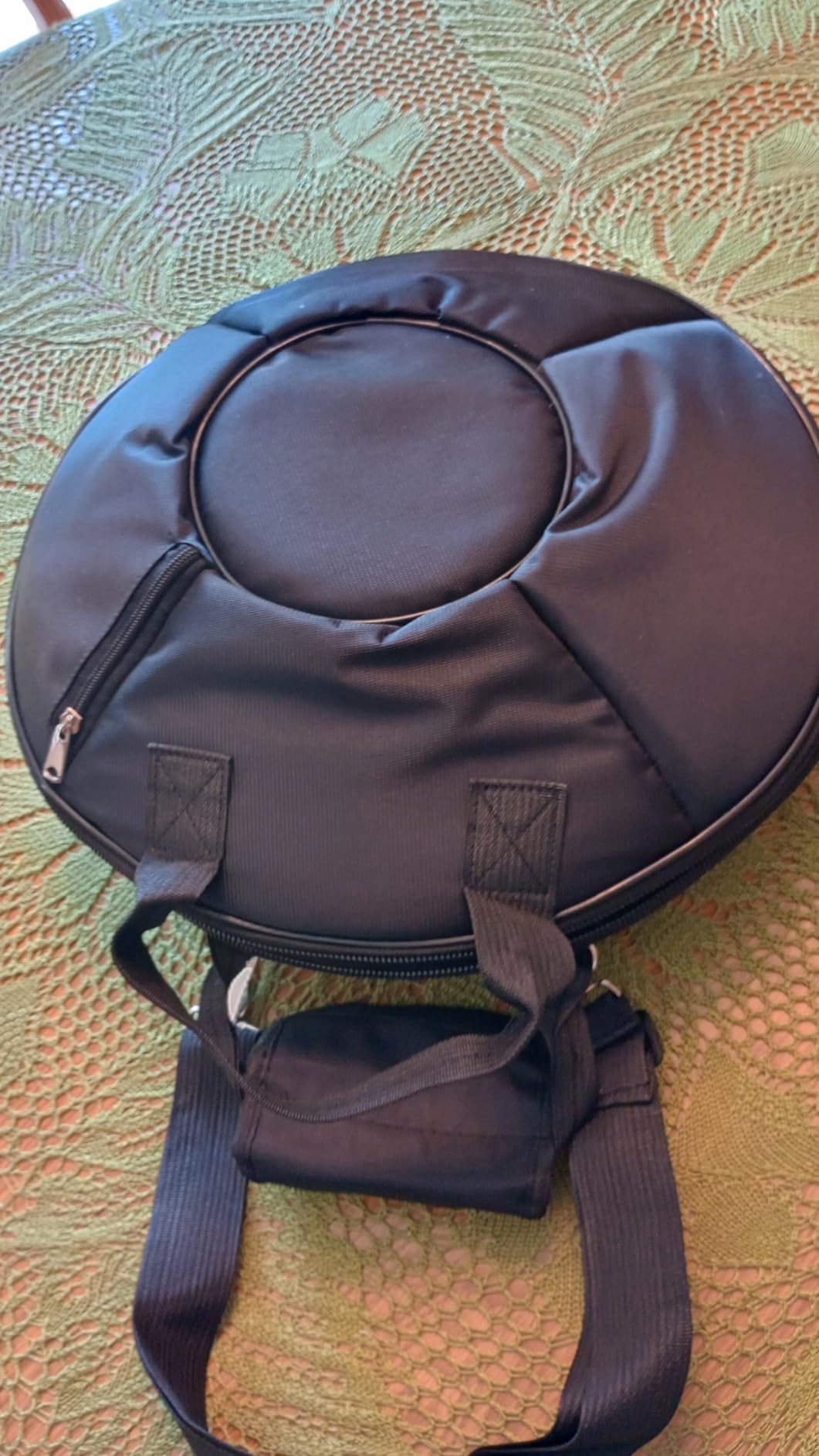 Steel Tongue Drum - HOPWELL 15 Note 14 Inch Tongue Drum - Hand Pan Drums with Music Book, Steel Handpan Drum Mallets and Carry Bag, D Major (Black) customer photo 2