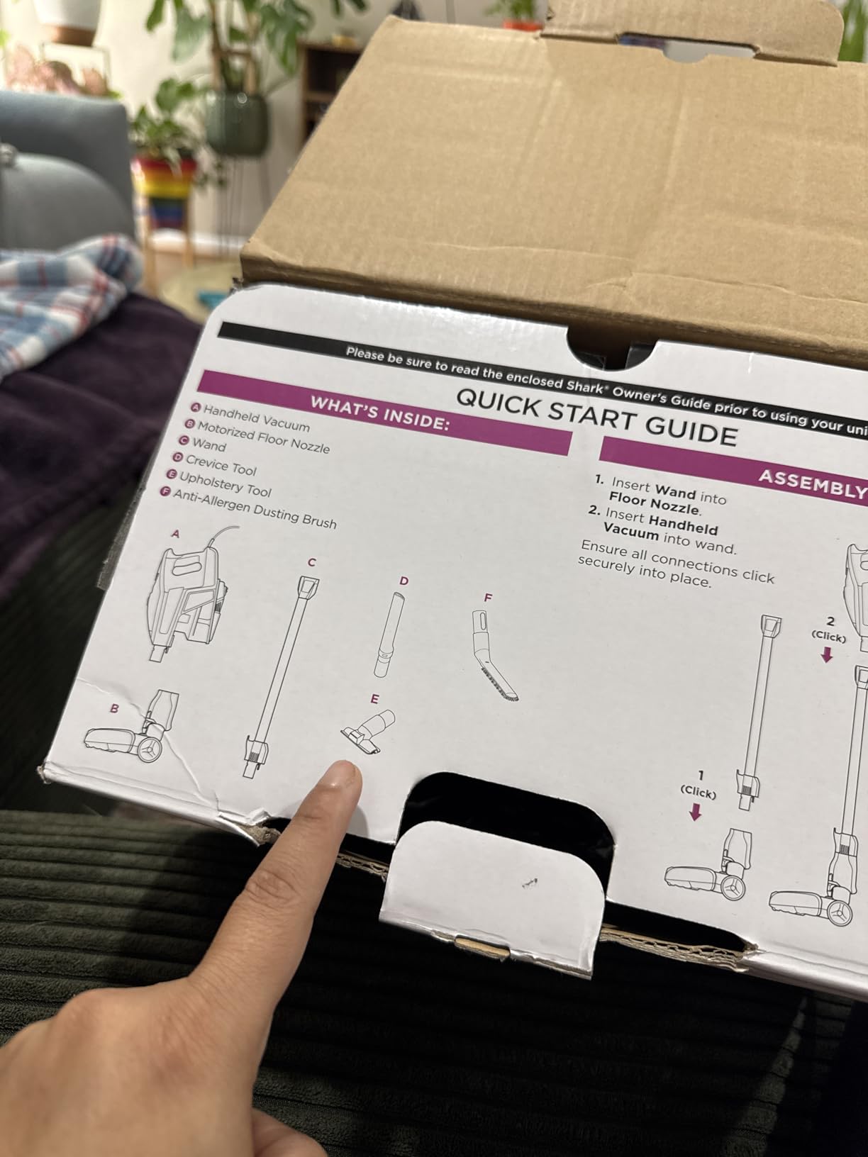 Shark HV371 Rocket Pro DLX Corded Stick, Removable Hand Vacuum, Advanced Swivel Steering, XL Cup, Crevice Tool, Upholstery Tool & Anti-Allergen Dust Brush, Fuchsia customer photo 2