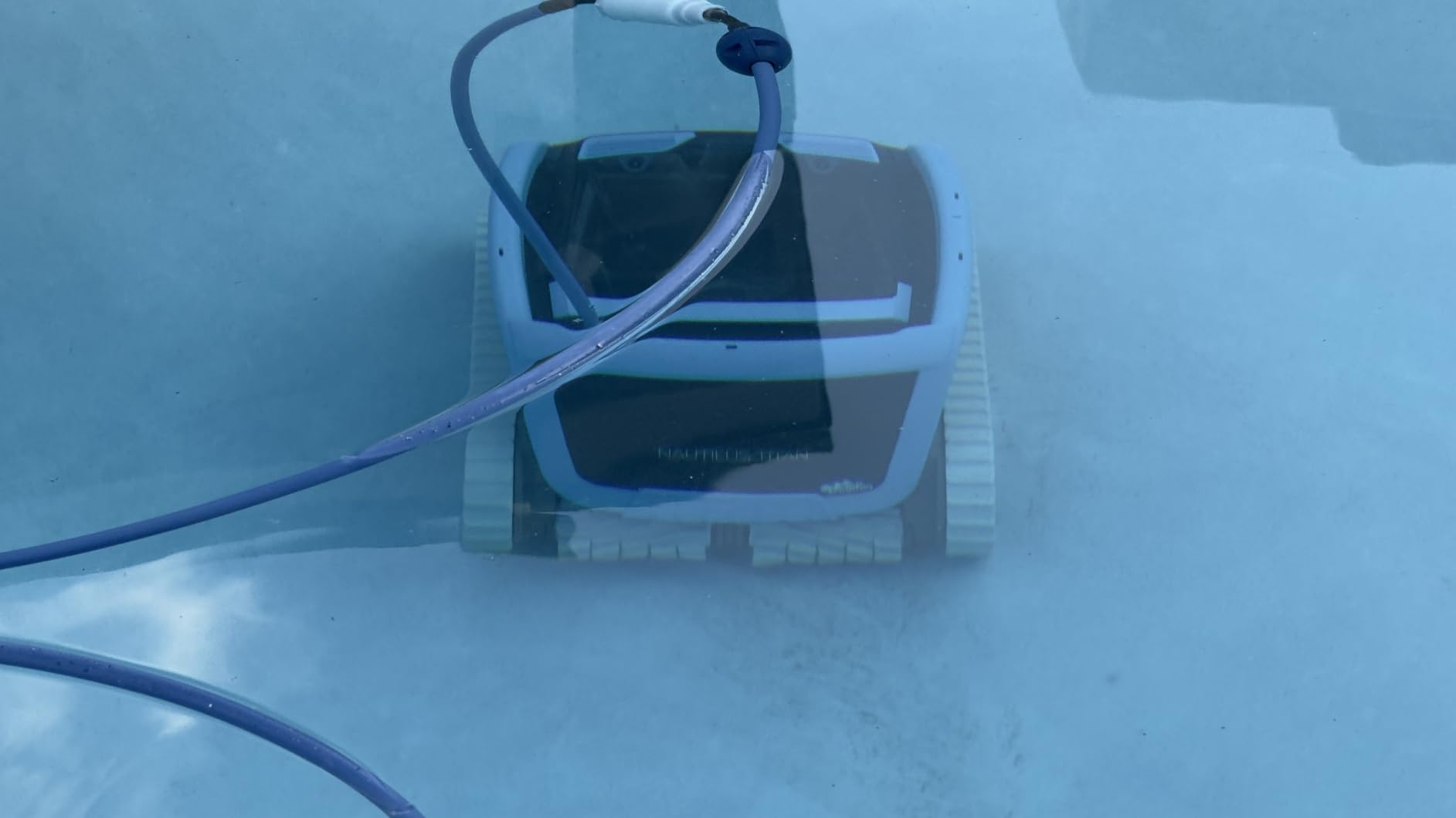 Dolphin Nautilus Titan Wi-Fi Automatic Robotic Pool Vacuum Cleaner Waterline Scrubbing, Multi-Layer Filtration, Ideal for Inground Pool up to 50 FT in Length customer photo 1