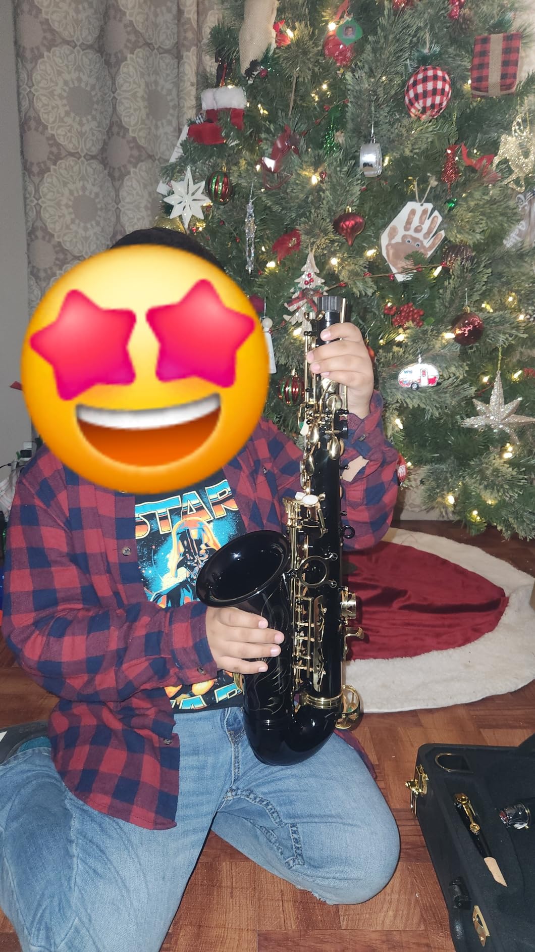 Ktaxon Alto Saxophone Drop E Brass Sax Full Kit for Student Beginners customer photo 2