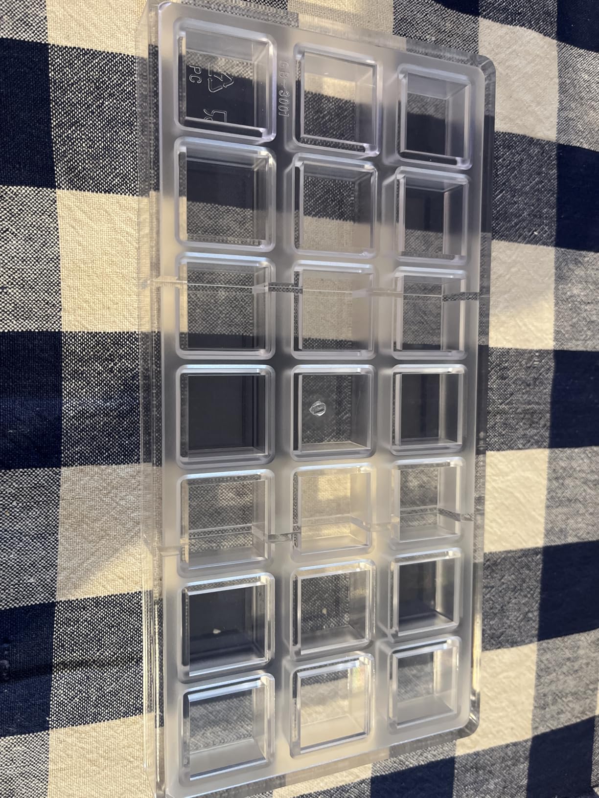 Square Chocolate Making Mould Polycarbonate Chocolate DIY Mold 21 Cavities customer photo 1