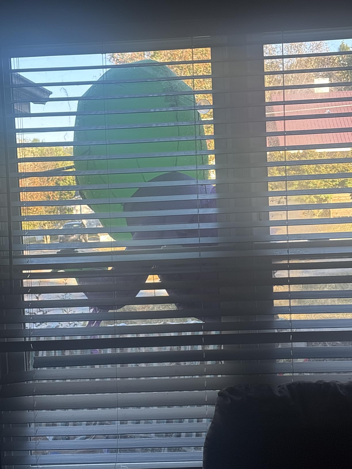 TURNMEON 4 Ft Halloween Inflatables Outdoor Decorations Alien Broke Out from Window with Built-in LED customer photo 2