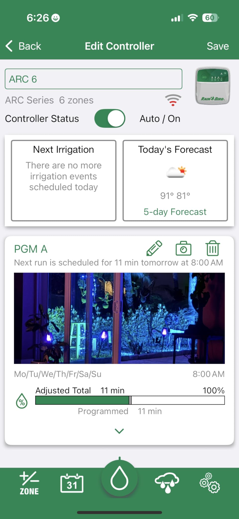 Rain Bird ARC8 App-Based Indoor/Outdoor Smart WiFi Irrigation Sprinkler Timer, 8-Zone, EPA WaterSense Certified customer photo 2