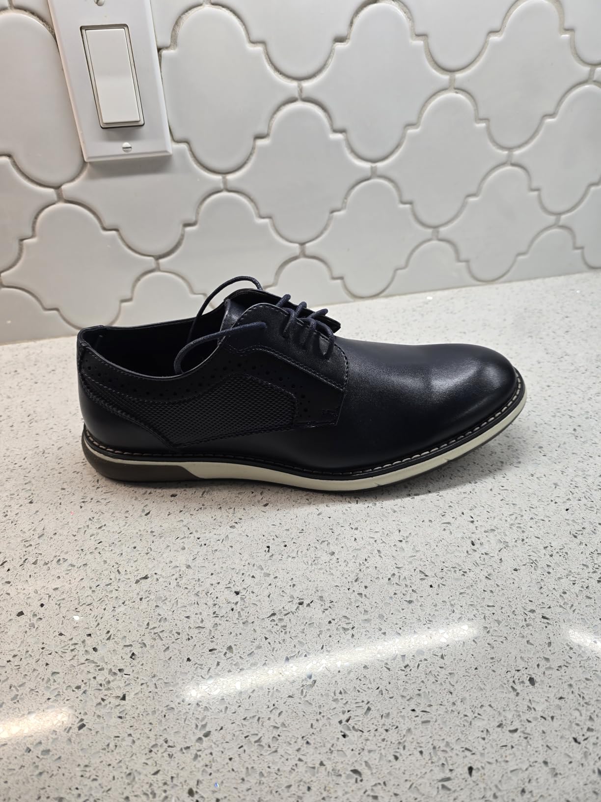 Bruno Marc Men's Casual Dress Sneaker Shoes, Business Formal Derby Plain Toe Oxfords Crossflex GentEdge customer photo 2