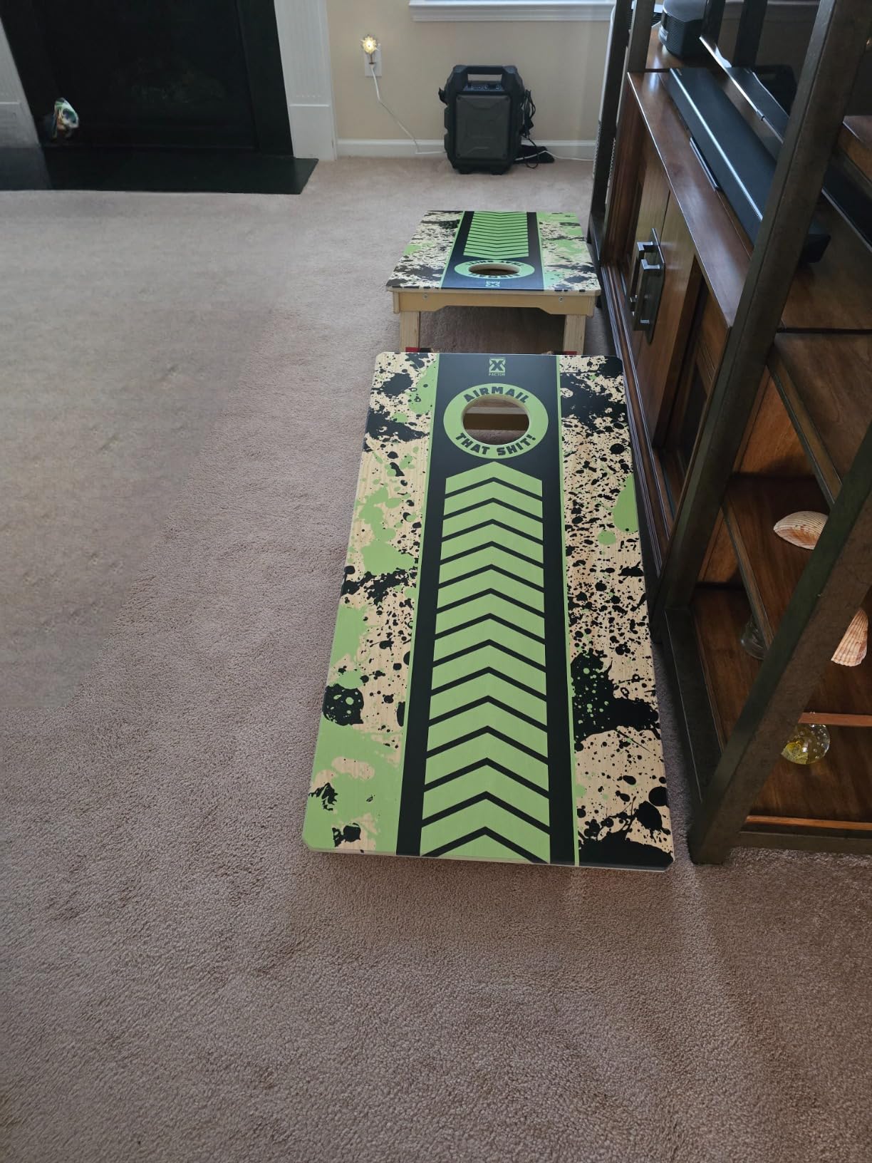 Titan Bags X Factor Cornhole Boards - ACL Elite Solid Wood Cornhole Board Set w/Patent Pending X Underside Bracing for Maximum Durability - Regulation Size for Professional & Outdoor Sports Game customer photo 2