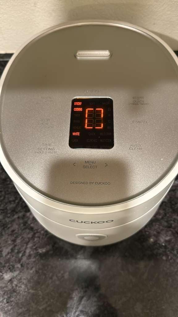 CUCKOO Micom Rice Cooker 3-Cup Uncooked / 6-Cup Cooked with Nonstick Inner Pot, Small Rice Maker with 8 Menu Options, Fuzzy Logic Technology, Auto Clean, Quick Rice Mode, White (CR-0375FW) customer photo 2