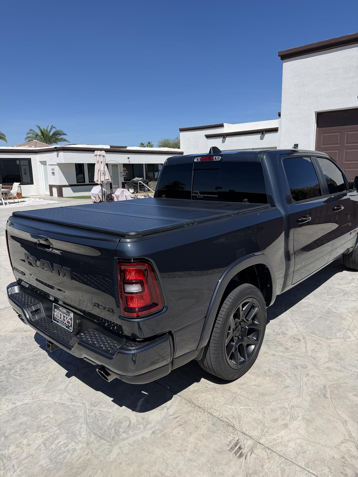 Toptiny Hard Folding Truck Bed Tonneau Cover | HTF011 | Fits 2009-2026 Dodge Ram 1500 5' 7