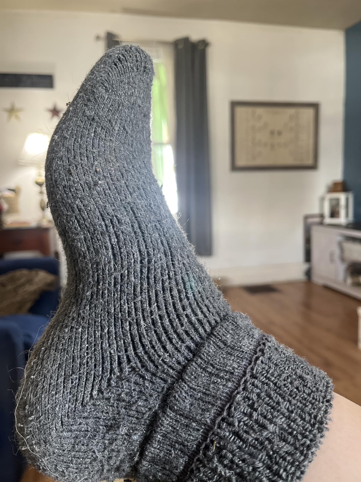 5 Pairs Merino Wool Socks for Men, Thick Winter Wool Hiking Socks, Warm Breathable Crew Mens Socks customer photo 2
